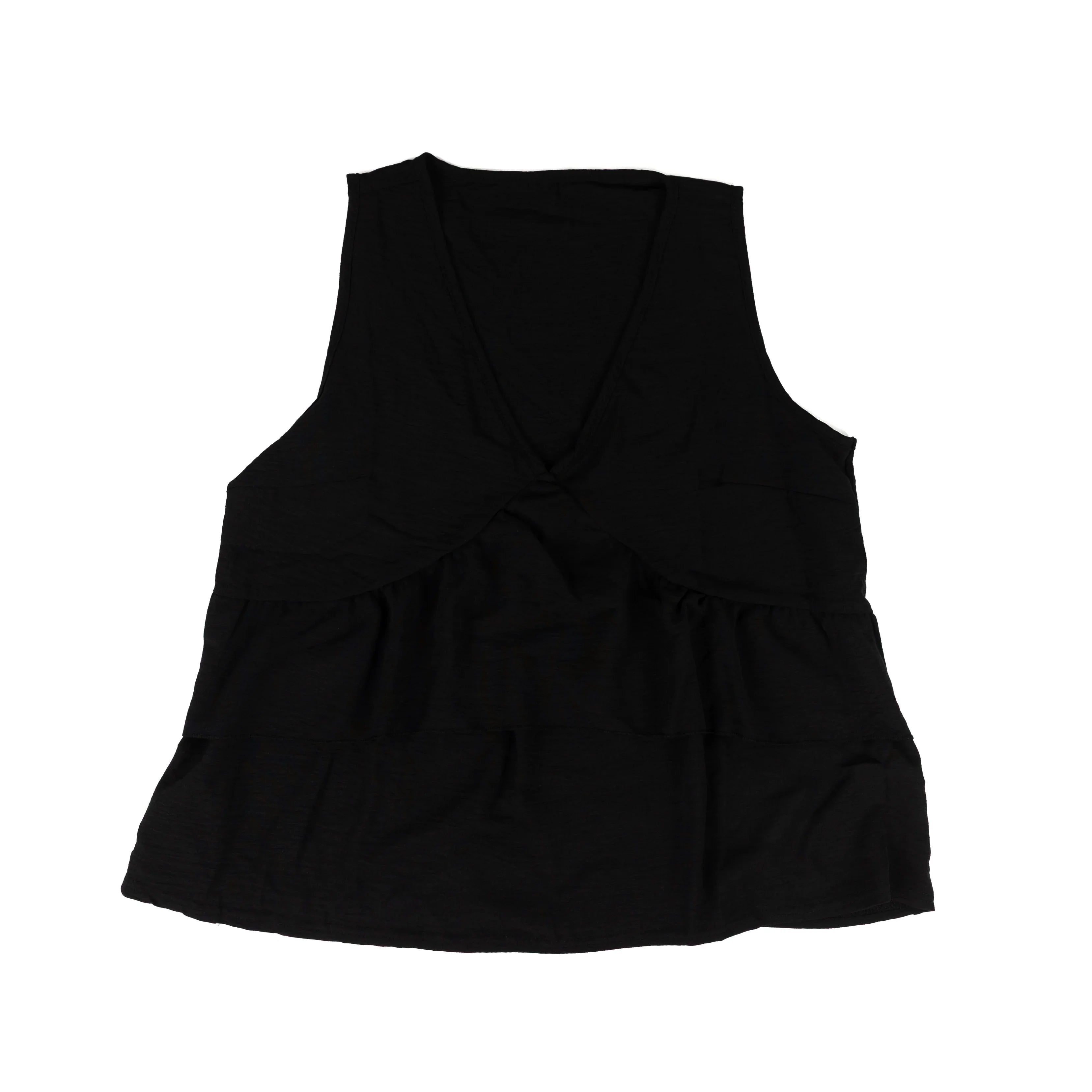 Rosa Women's Black V-neck Tank Top