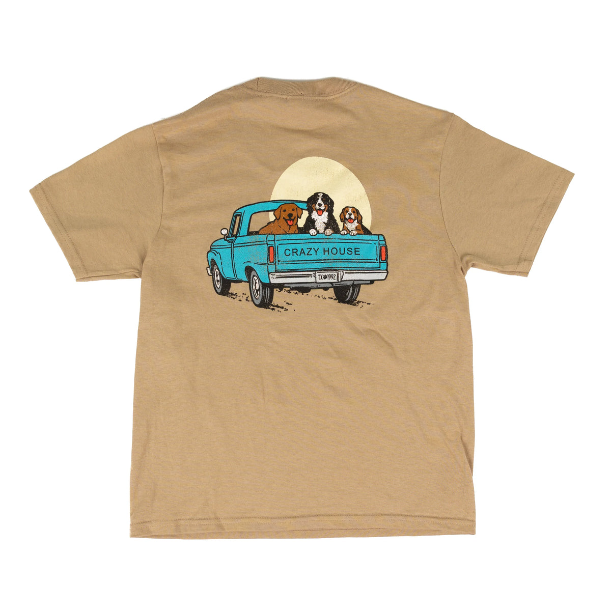 Youth Crazy House Sand Short Sleeve T-shirt