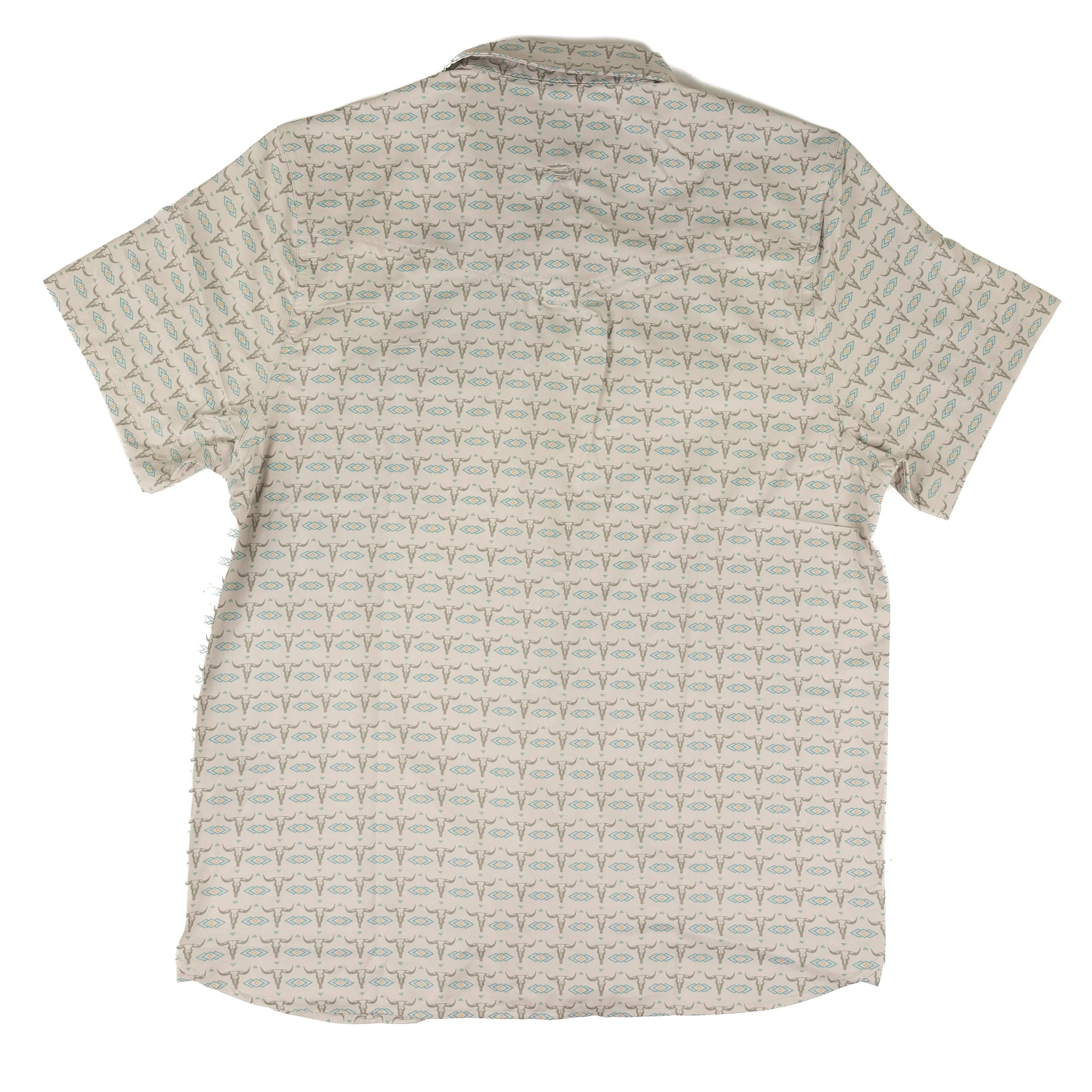 Men's Burlebo Skull Rancher Performance Western Shirt PWS-SKLR