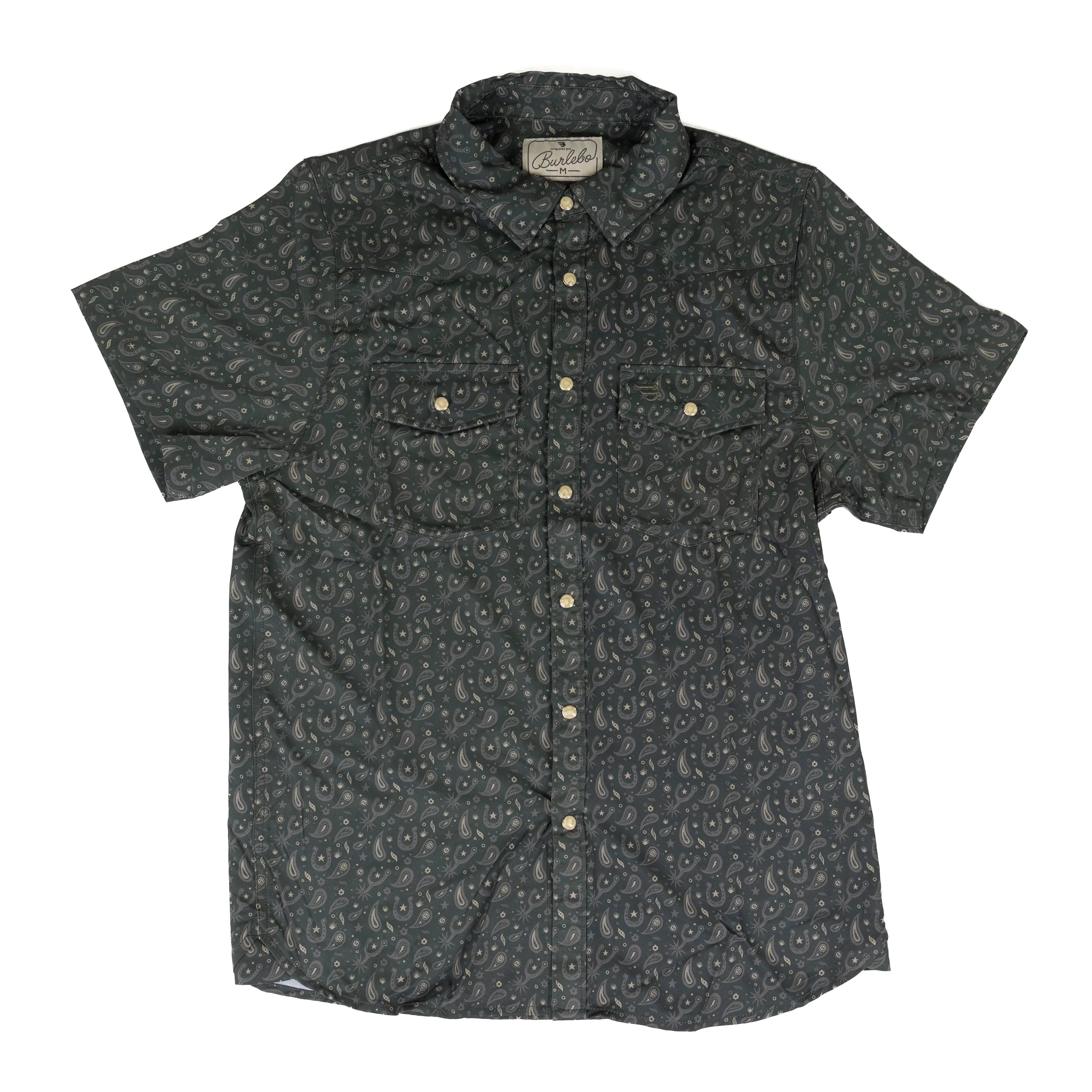 Men's Burlebo Paisley Spurs Performance Western Shirt PWS-PASPR