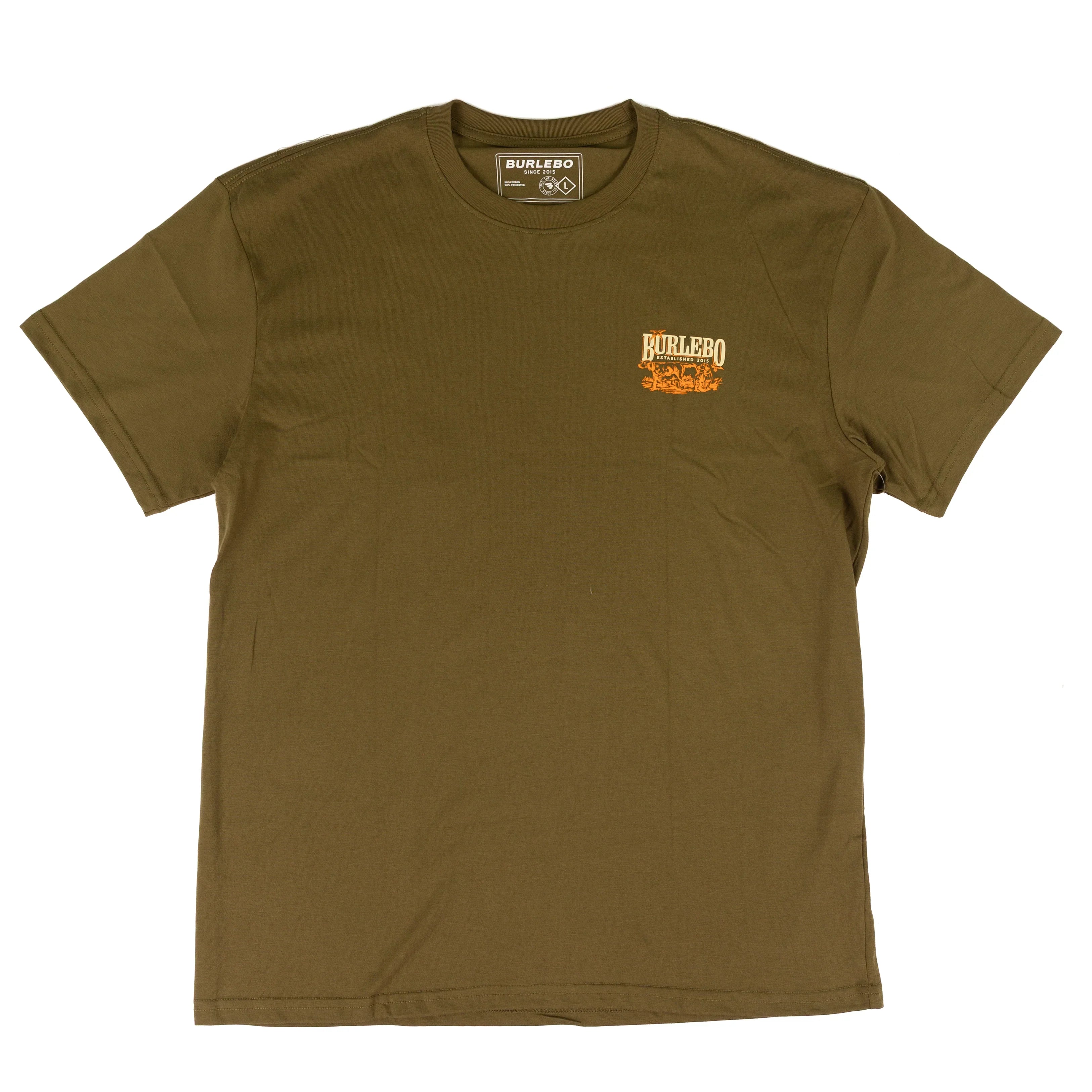 Burlebo Boy's Hunter Green Hunting Dogs Short Sleeve Tee Y-SST-HD-HNTG