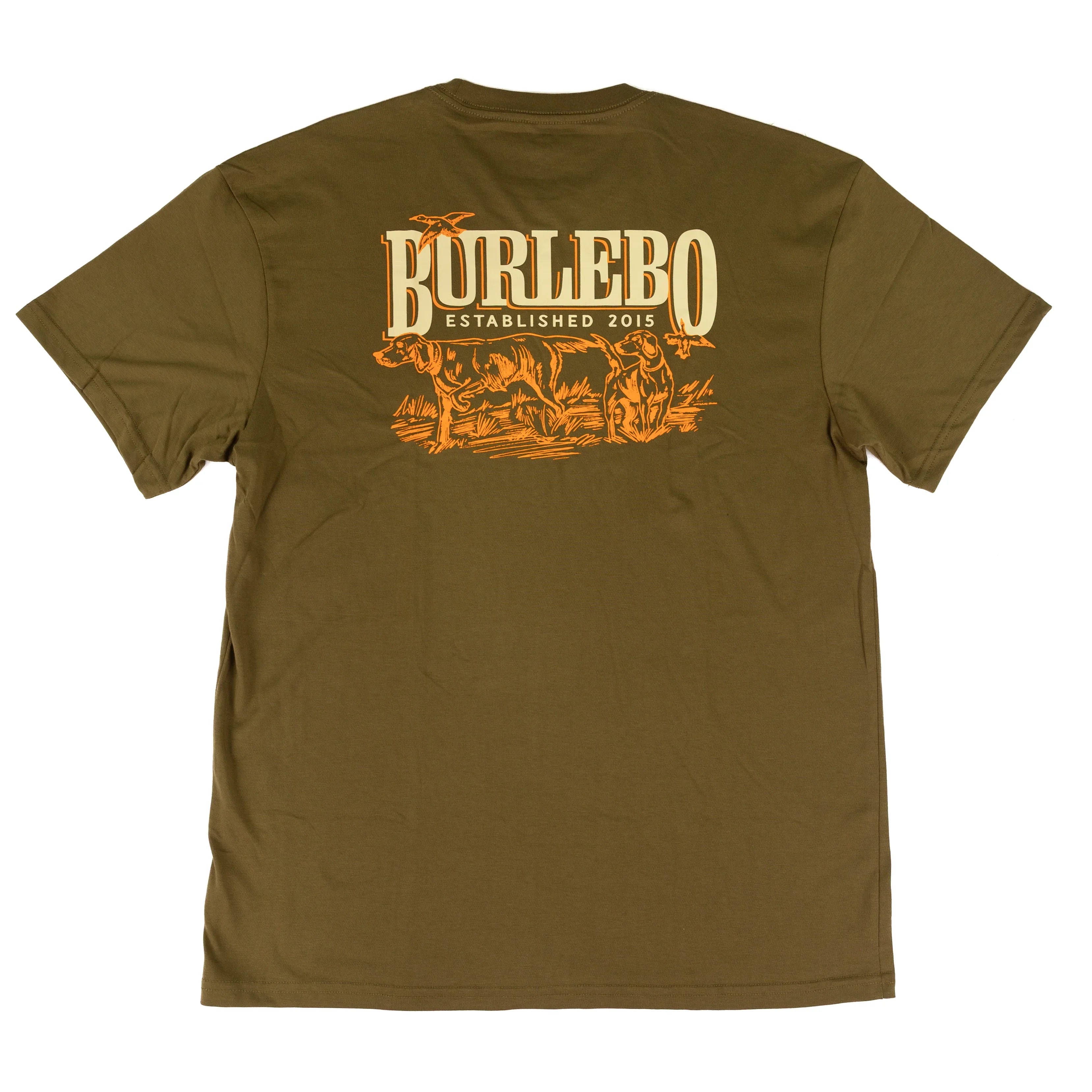 Burlebo Boy's Hunter Green Hunting Dogs Short Sleeve Tee Y-SST-HD-HNTG