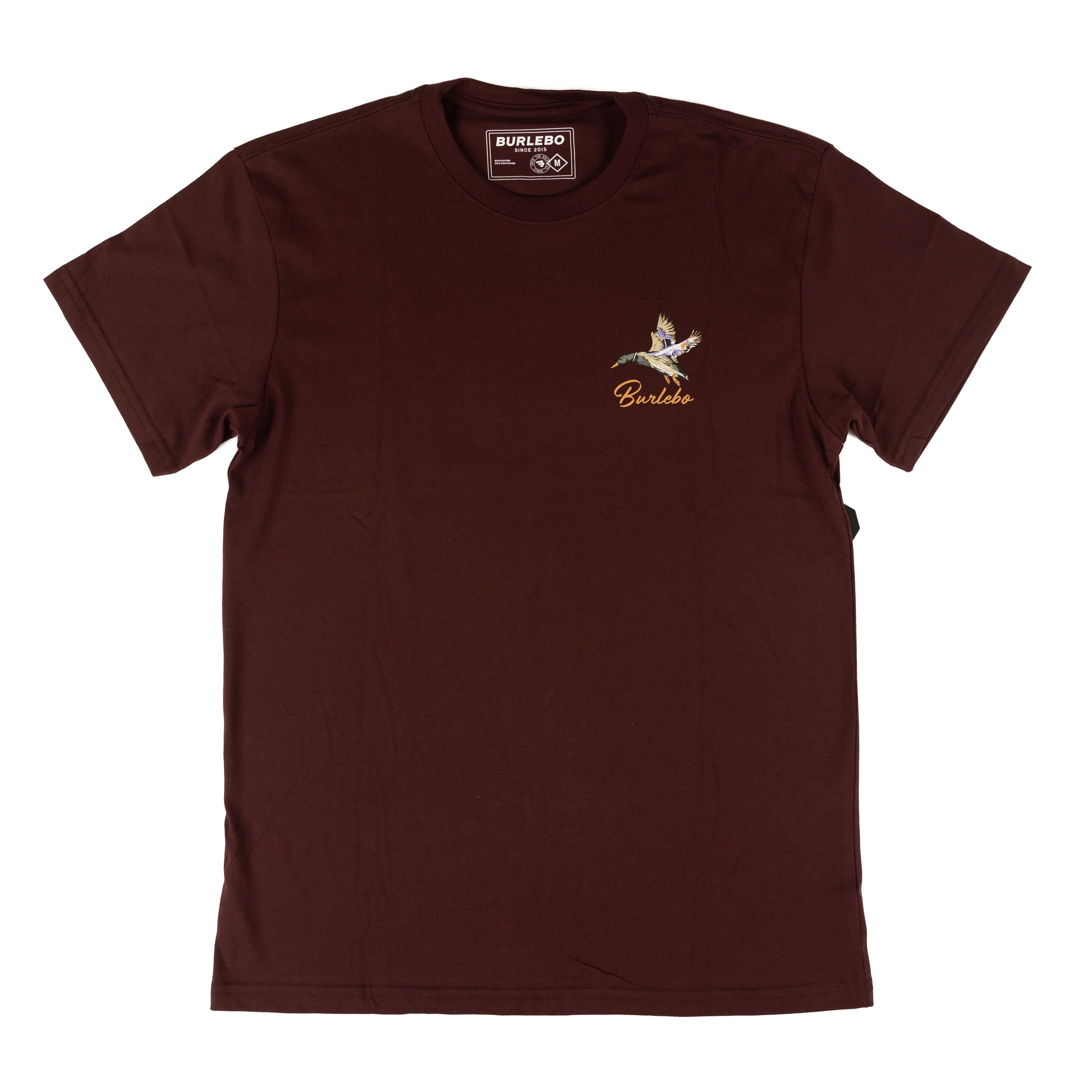 Men's Burlebo Maroon Pintail Triangle Short Sleeve Tee SST-PTRI-MAR