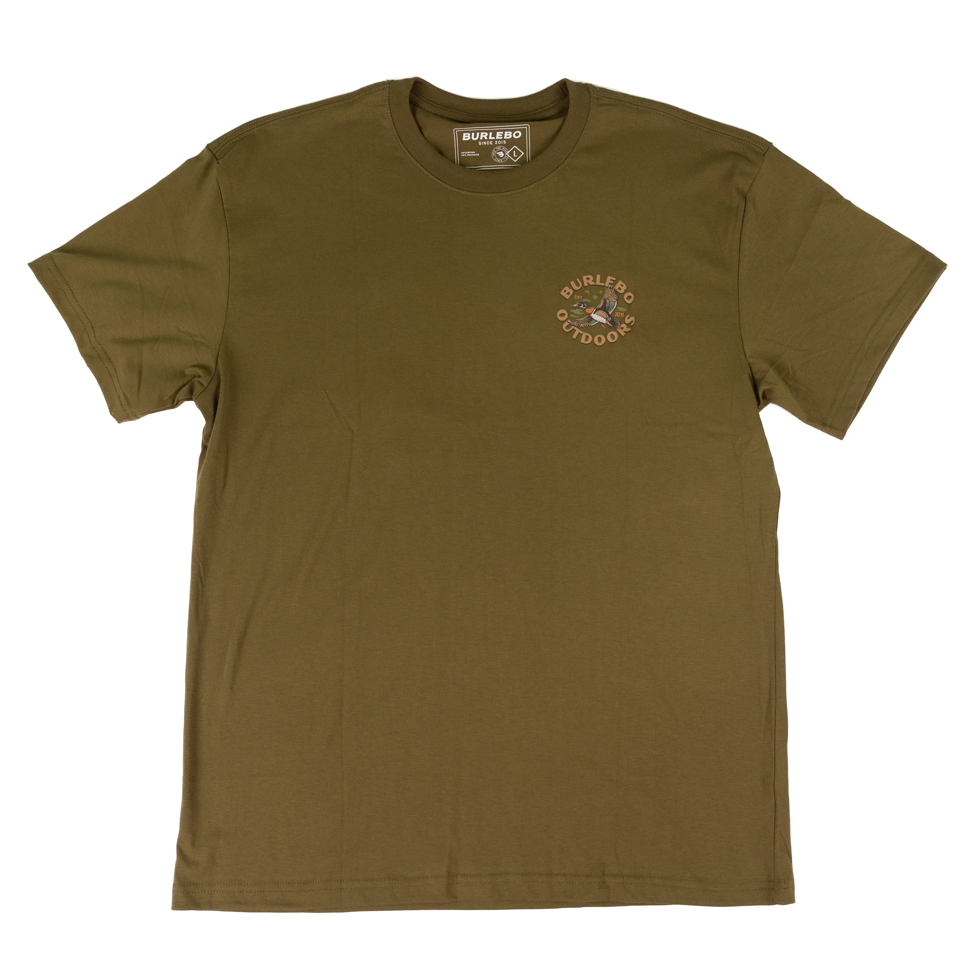 Men's Burlebo Hunter Green Wood Duck Short Sleeve Tee SST-WDK-HNTG