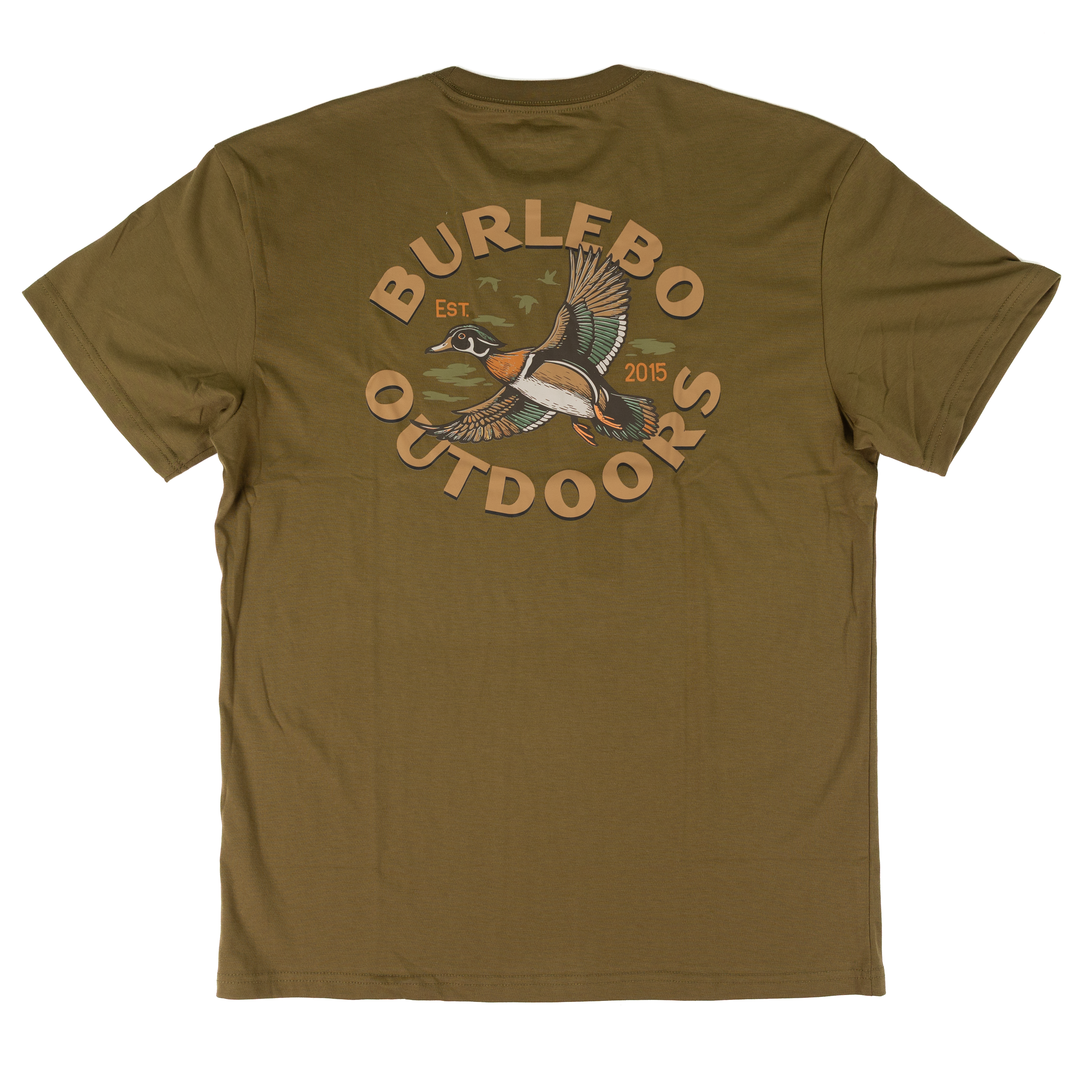 Men's Burlebo Hunter Green Wood Duck Short Sleeve Tee SST-WDK-HNTG