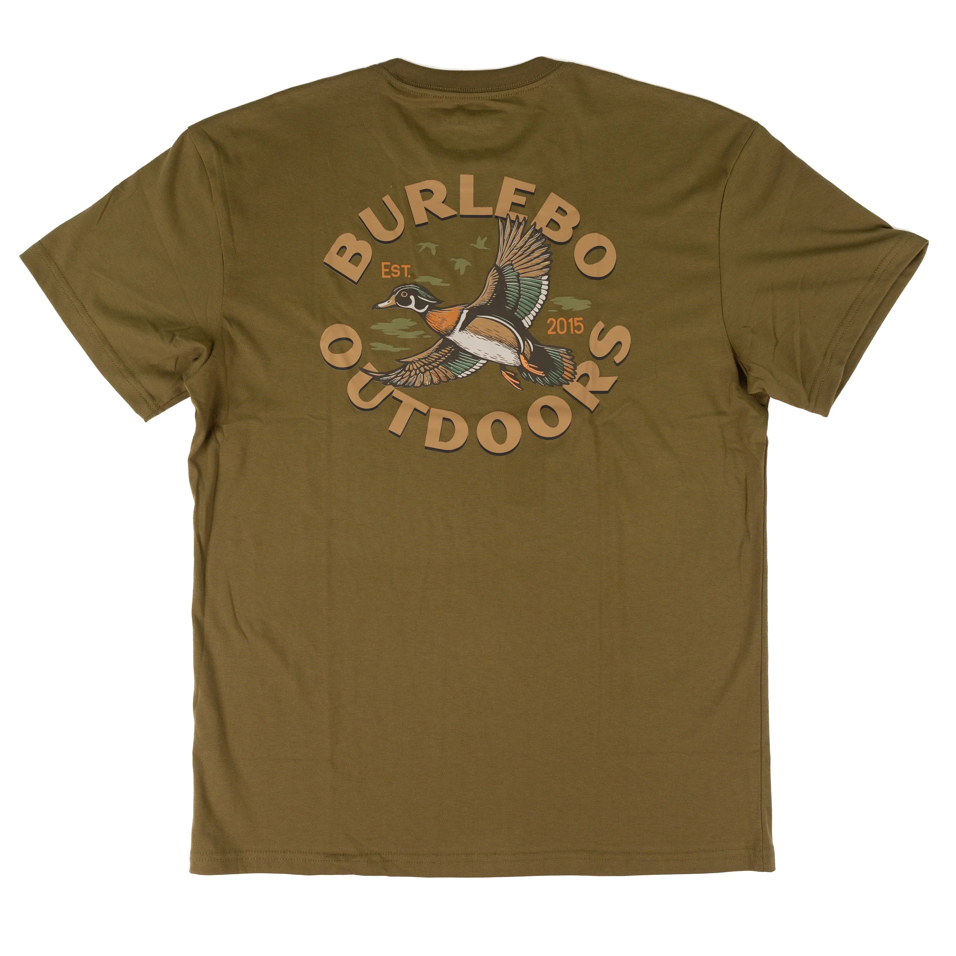 Men's Burlebo Hunter Green Wood Duck Short Sleeve Tee SST-WDK-HNTG
