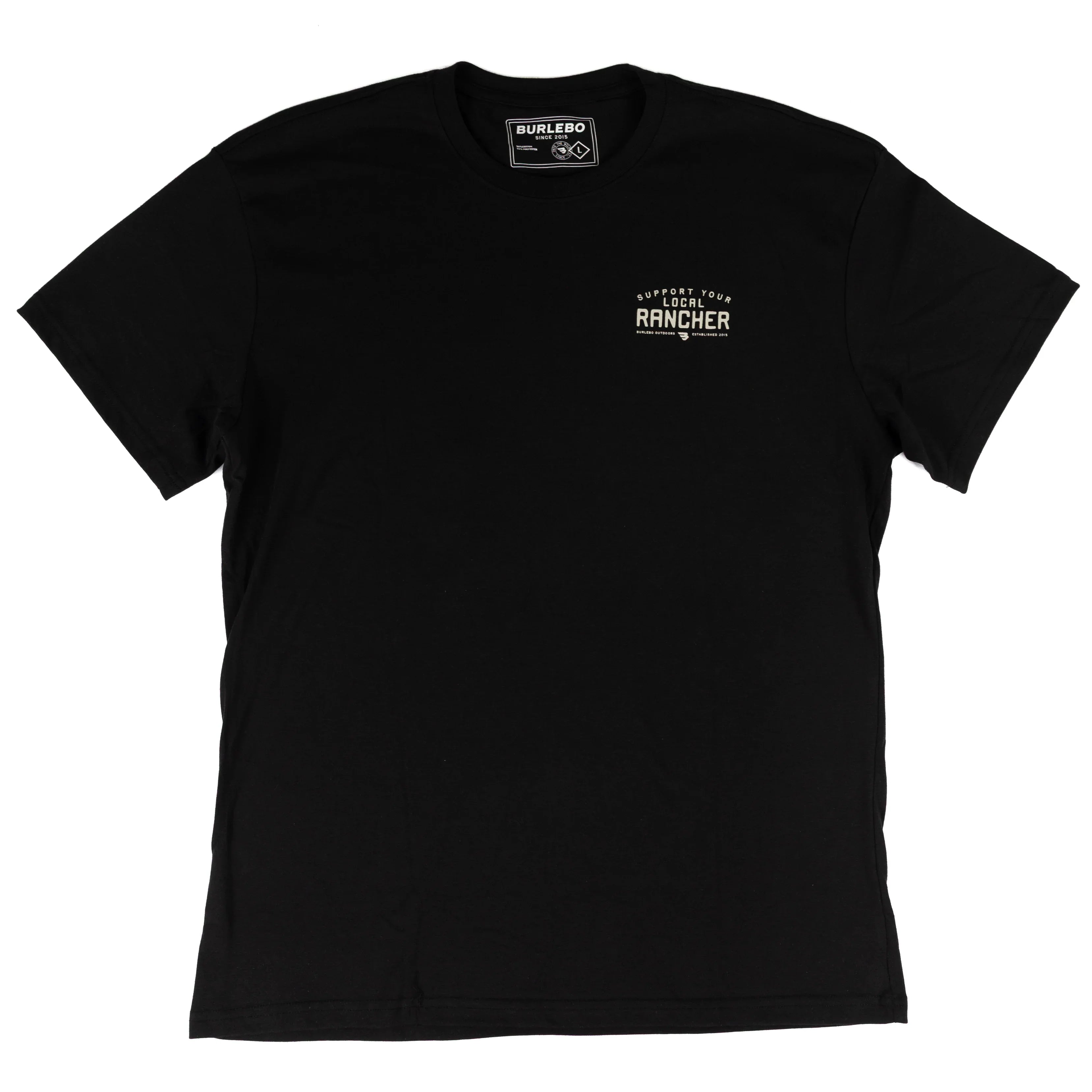 Men's Burlebo Black Local Rancher Short Sleeve Tee SST-LR-BLK