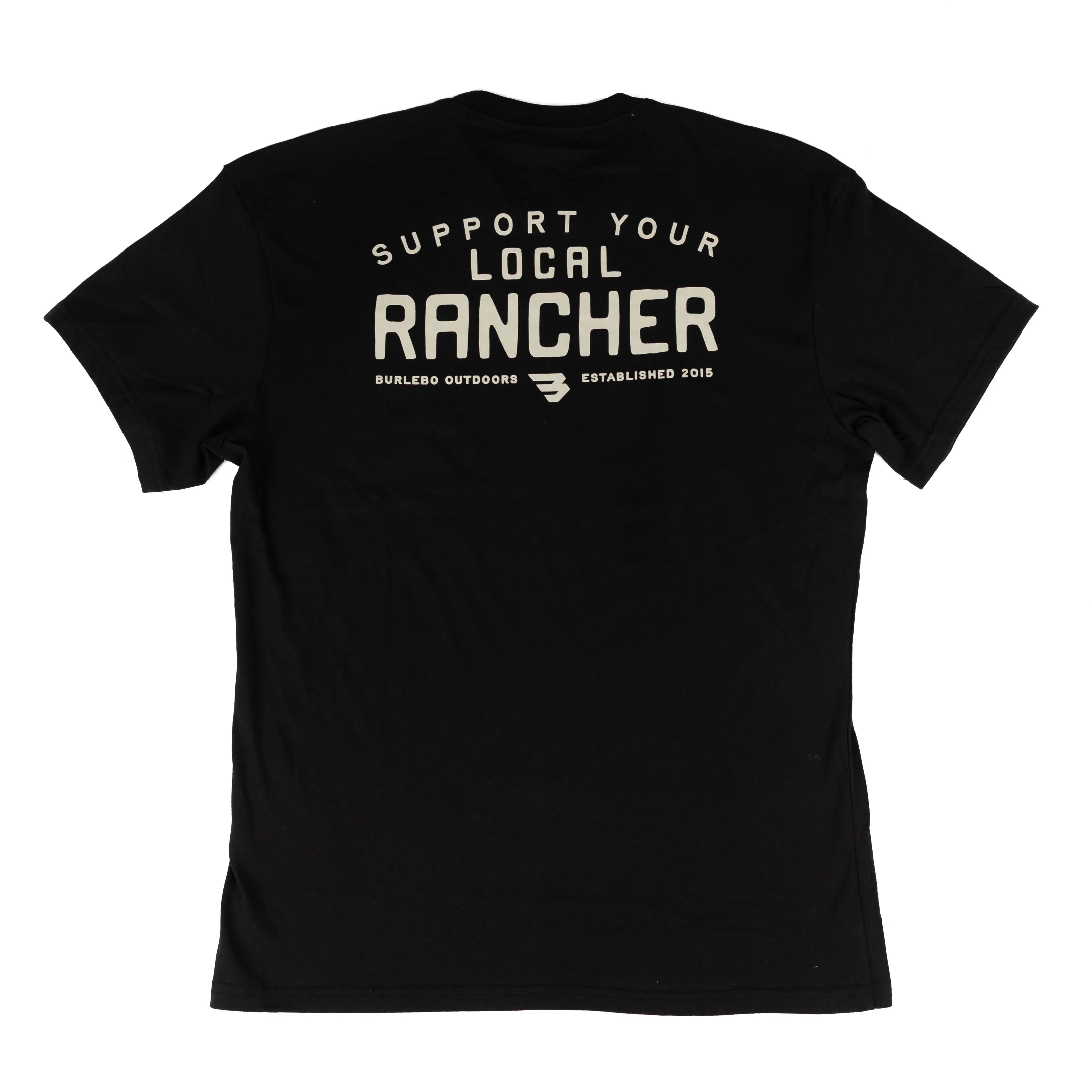 Men's Burlebo Black Local Rancher Short Sleeve Tee SST-LR-BLK