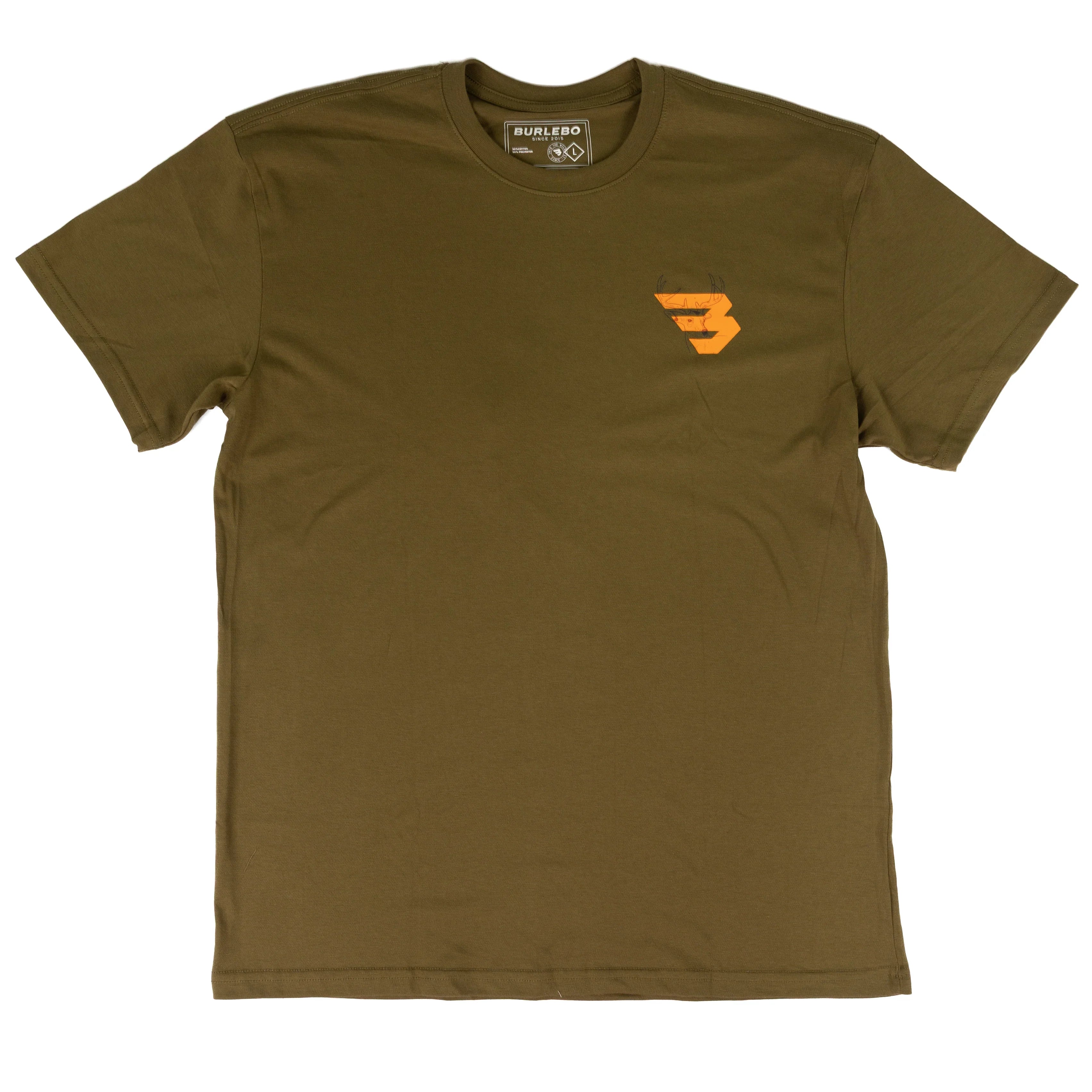 Men's Burlebo Hunter Green Deer Flying B Logo Short Sleeve Tee SST-DRFB-HNTG