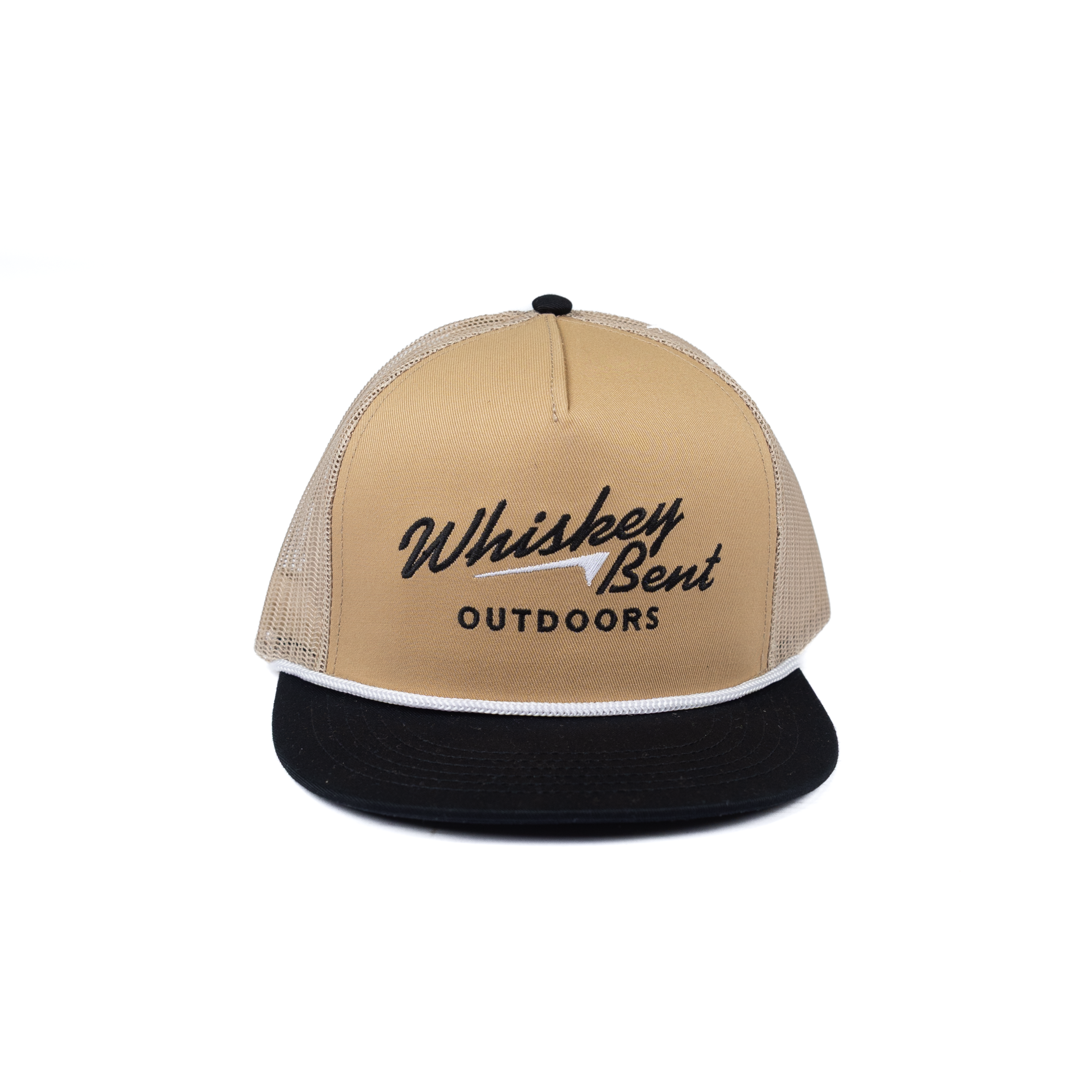 Men's Whiskey Bent Tan and Black Snapback with Embroidery WB CALI-TAN