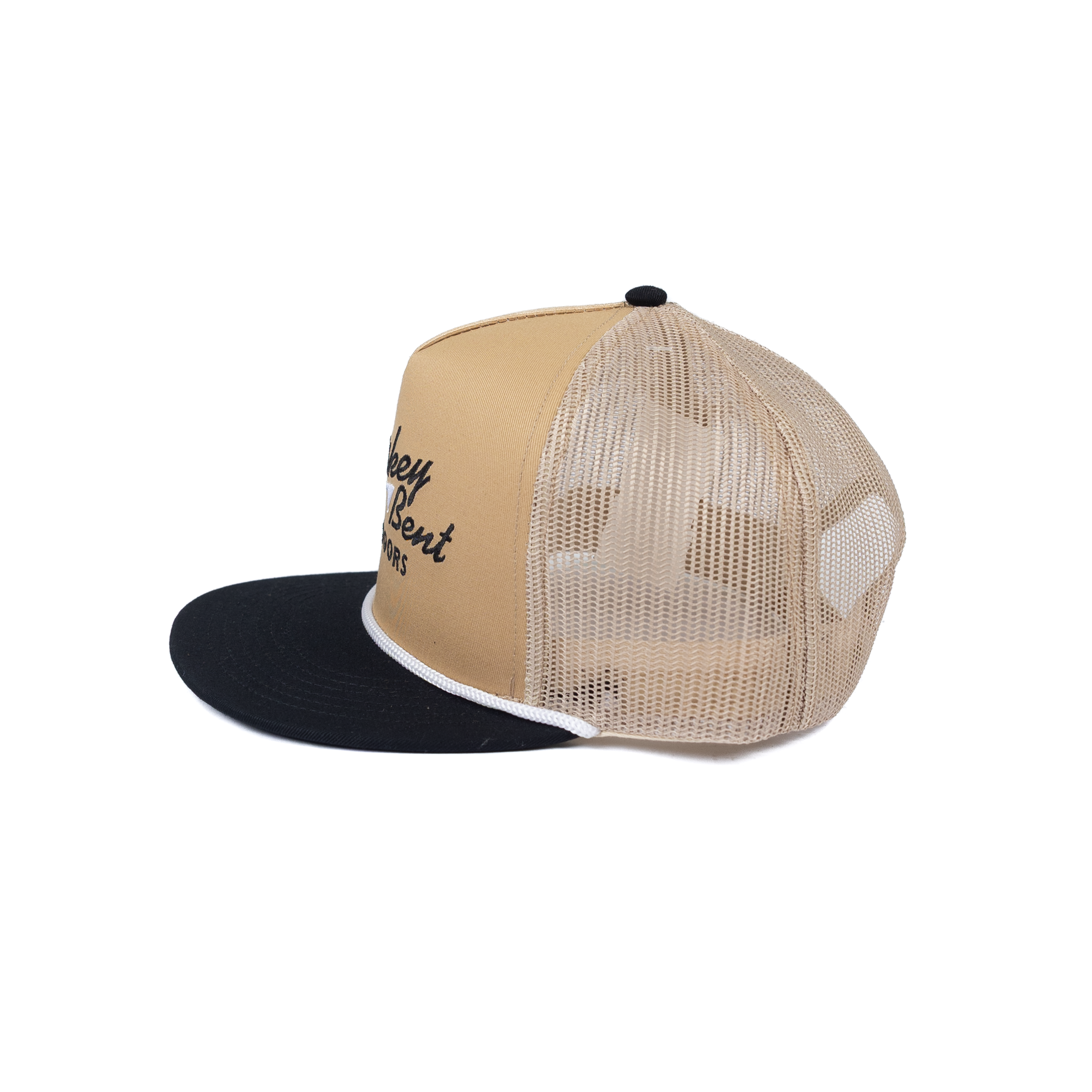 Men's Whiskey Bent Tan and Black Snapback with Embroidery WB CALI-TAN