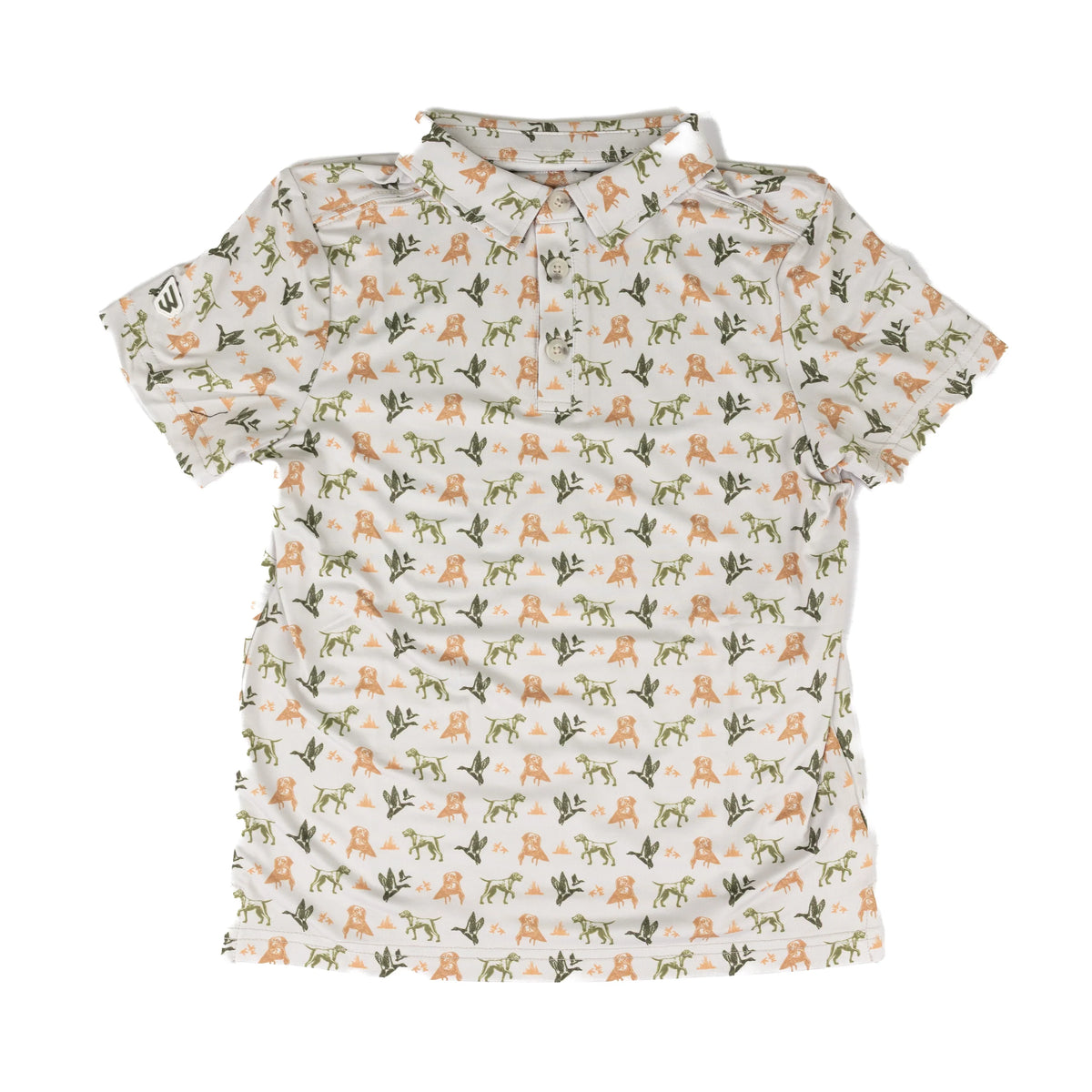 Burlebo Boy's Mallard Duck Dog Performance Polo Y-PP-MDD