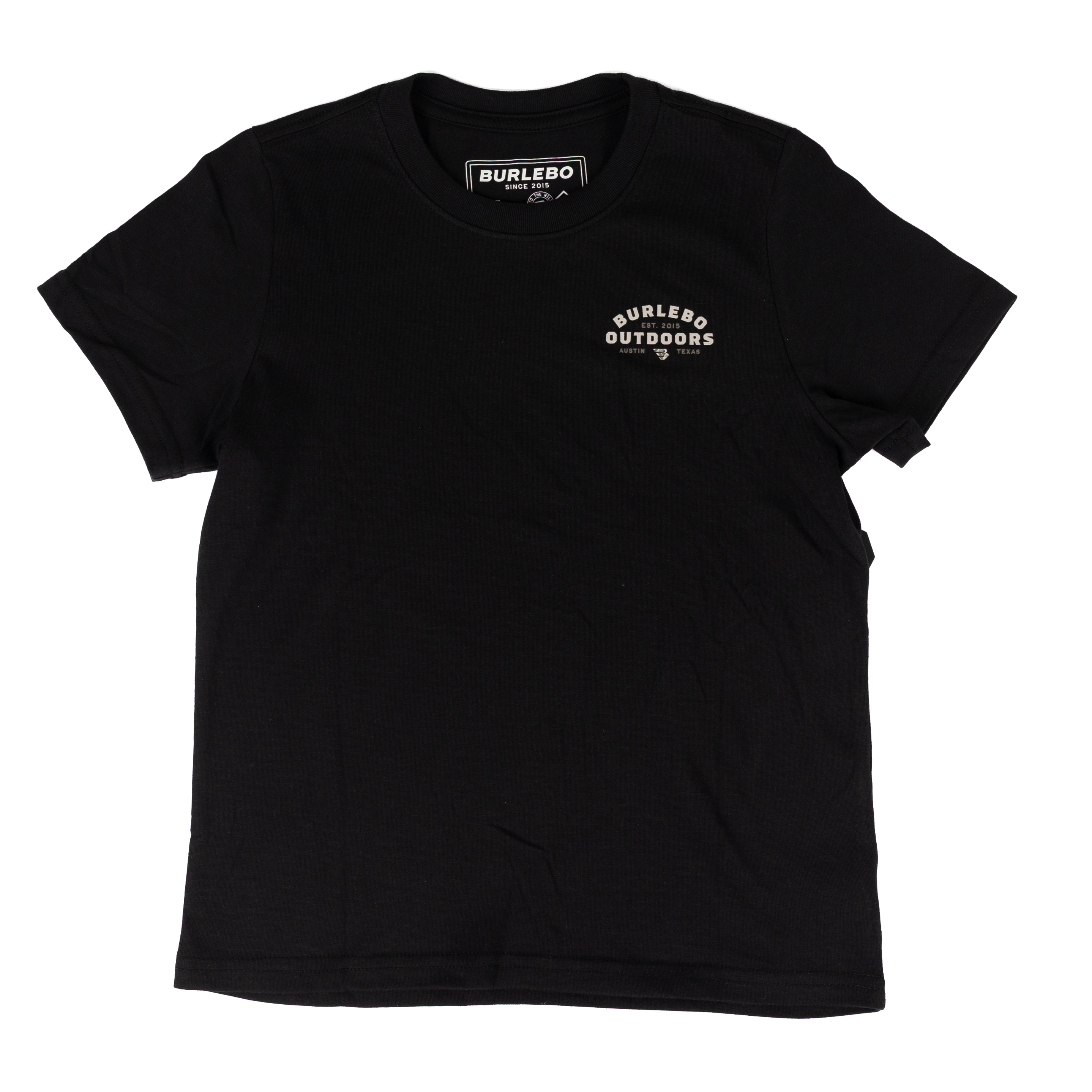Men's Burlebo Black Burlebo Outdoors Logo Short Sleeve Tee SST-BOF26-BLK