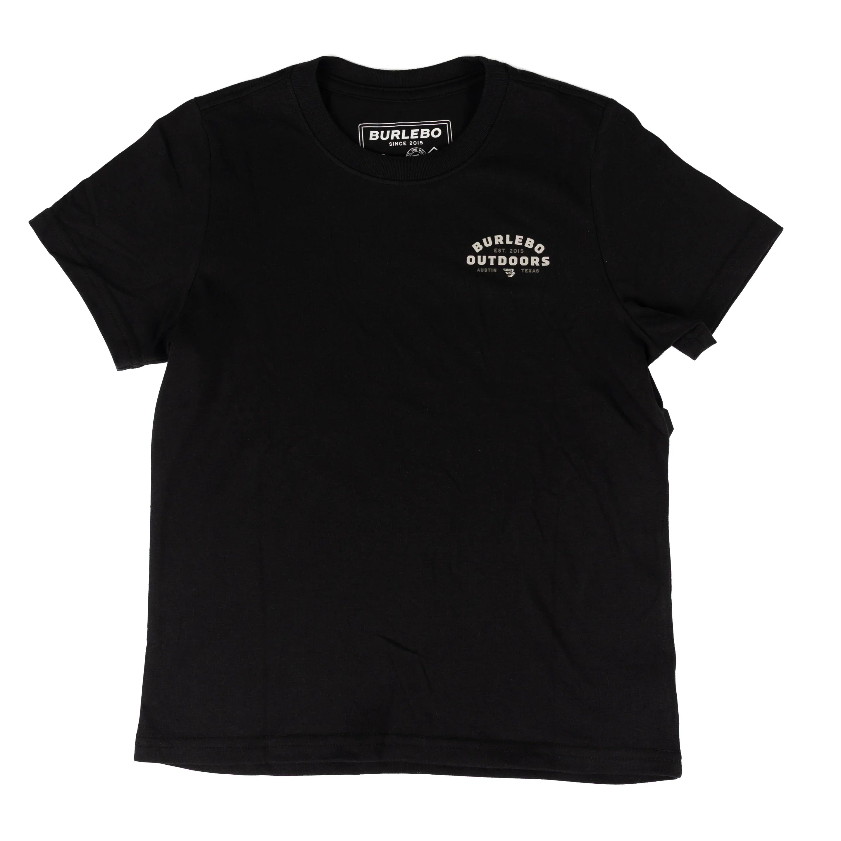 Men's Burlebo Black Burlebo Outdoors Logo Short Sleeve Tee SST-BOF26-BLK