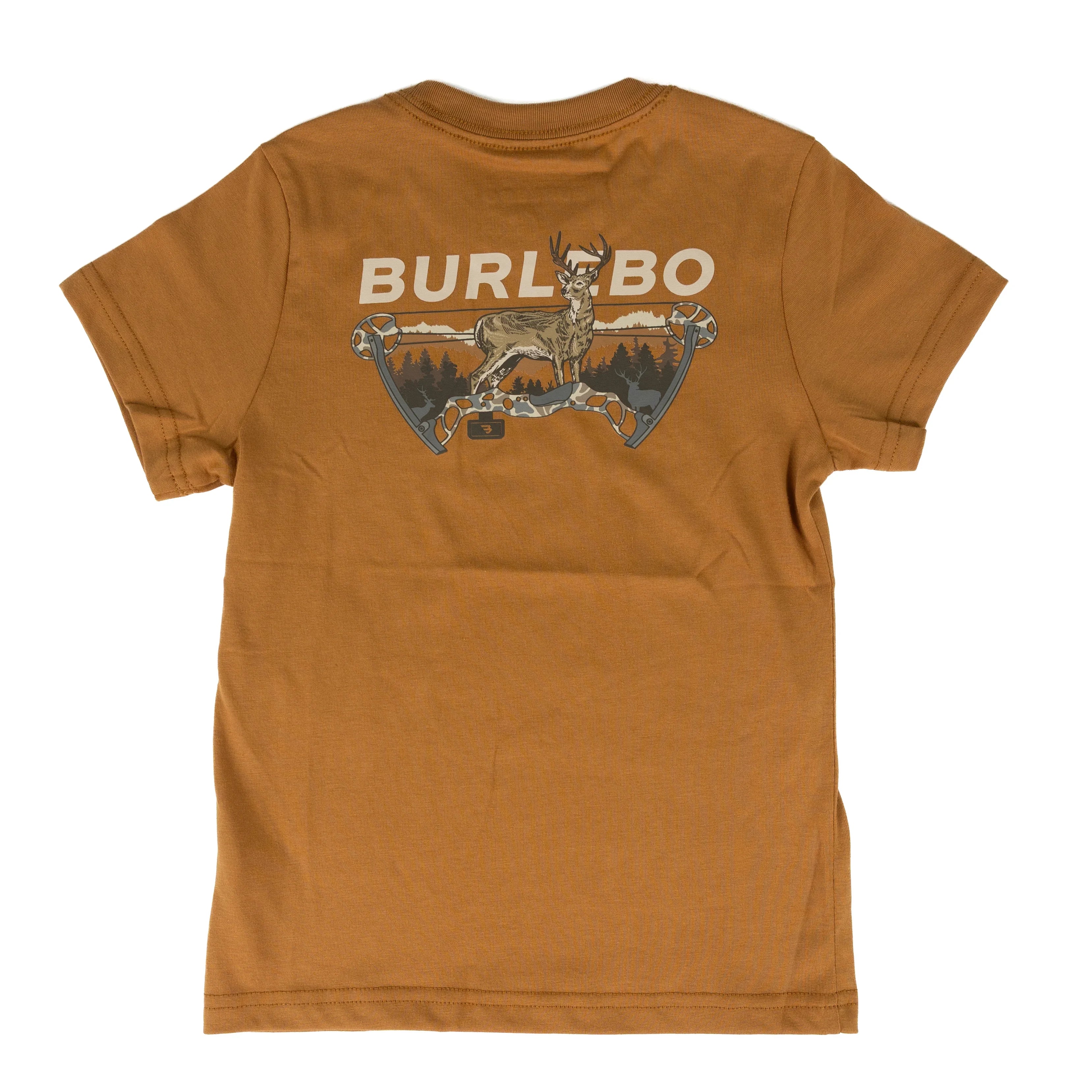 Burlebo Boy's Light Brown Bow Hunter Short Sleeve Tee Y-SST-BOWH-LB