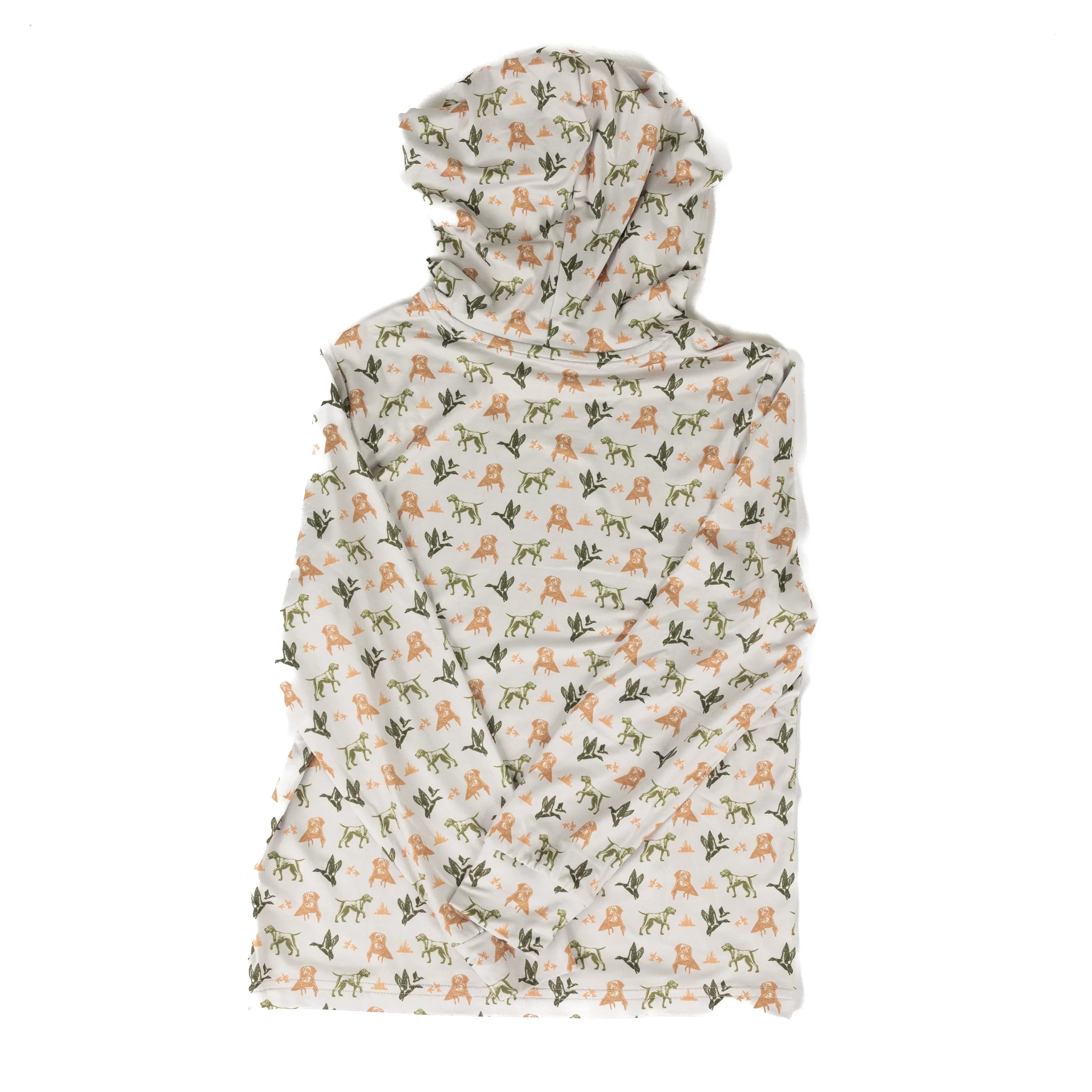 Burlebo Boy's Mallard Duck Dog Performance Hoodie Y-PH-MDD