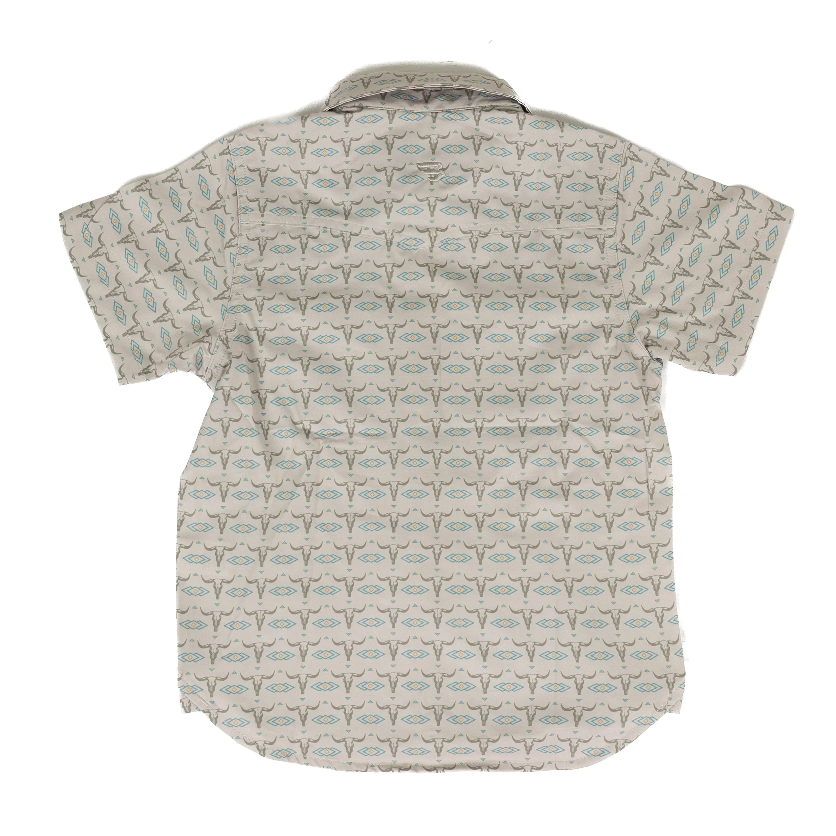 Burlebo Boy's SKull Rancher Performance Western Shirt Y-PWS-SKLR