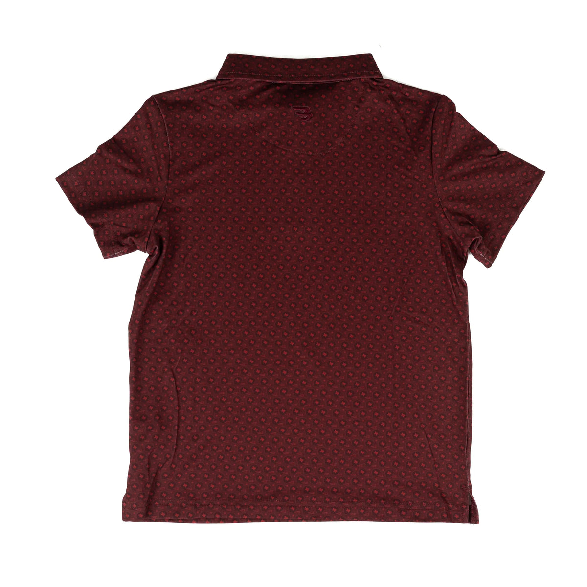 Burlebo Boy's Maroon Vintage Helm Performance Polo Y-PP-VHEL-MAR