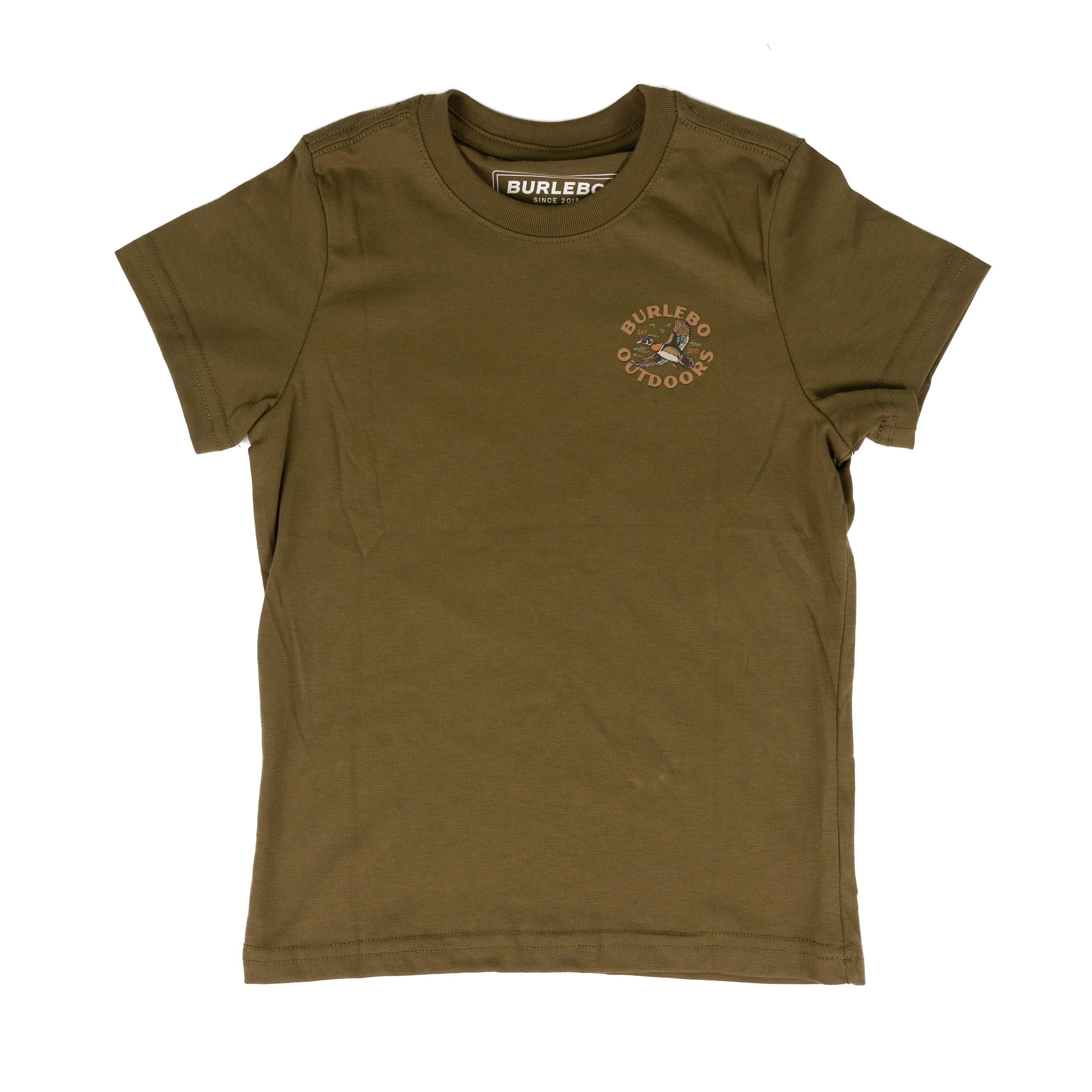 Burlebo Boy's Hunter Green Wood Duck Short Sleeve Tee Y-SST-WDK-HNTG