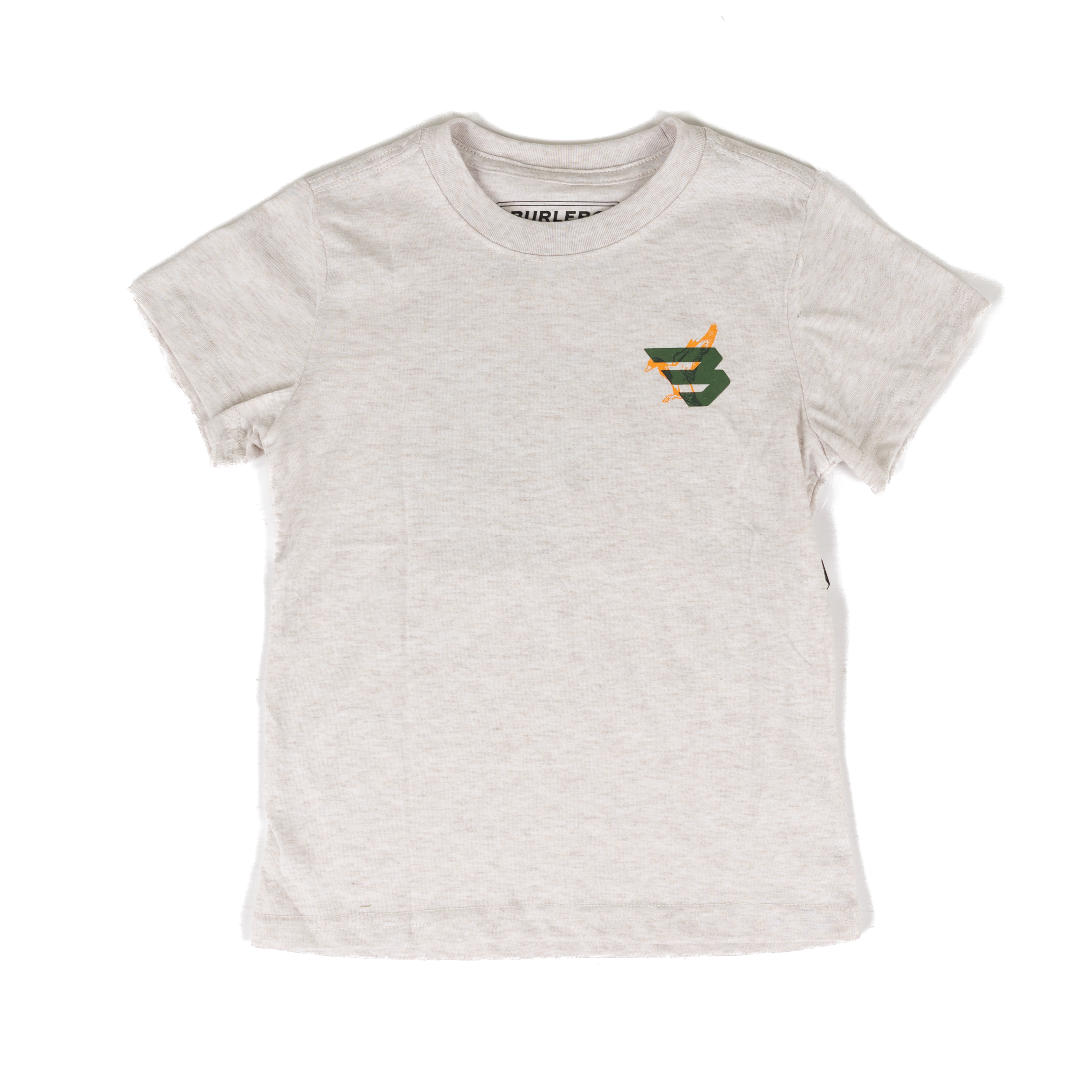 Burlebo Boy's Oat Duck Flying B Short Sleeve Tee Y-SST-DKFB-OAT