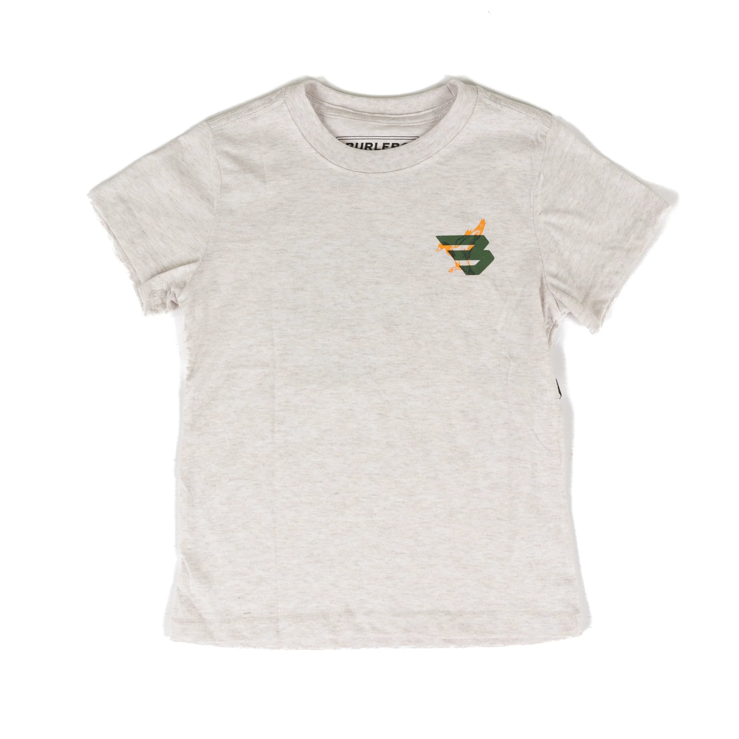 Burlebo Boy's Oat Duck Flying B Short Sleeve Tee Y-SST-DKFB-OAT