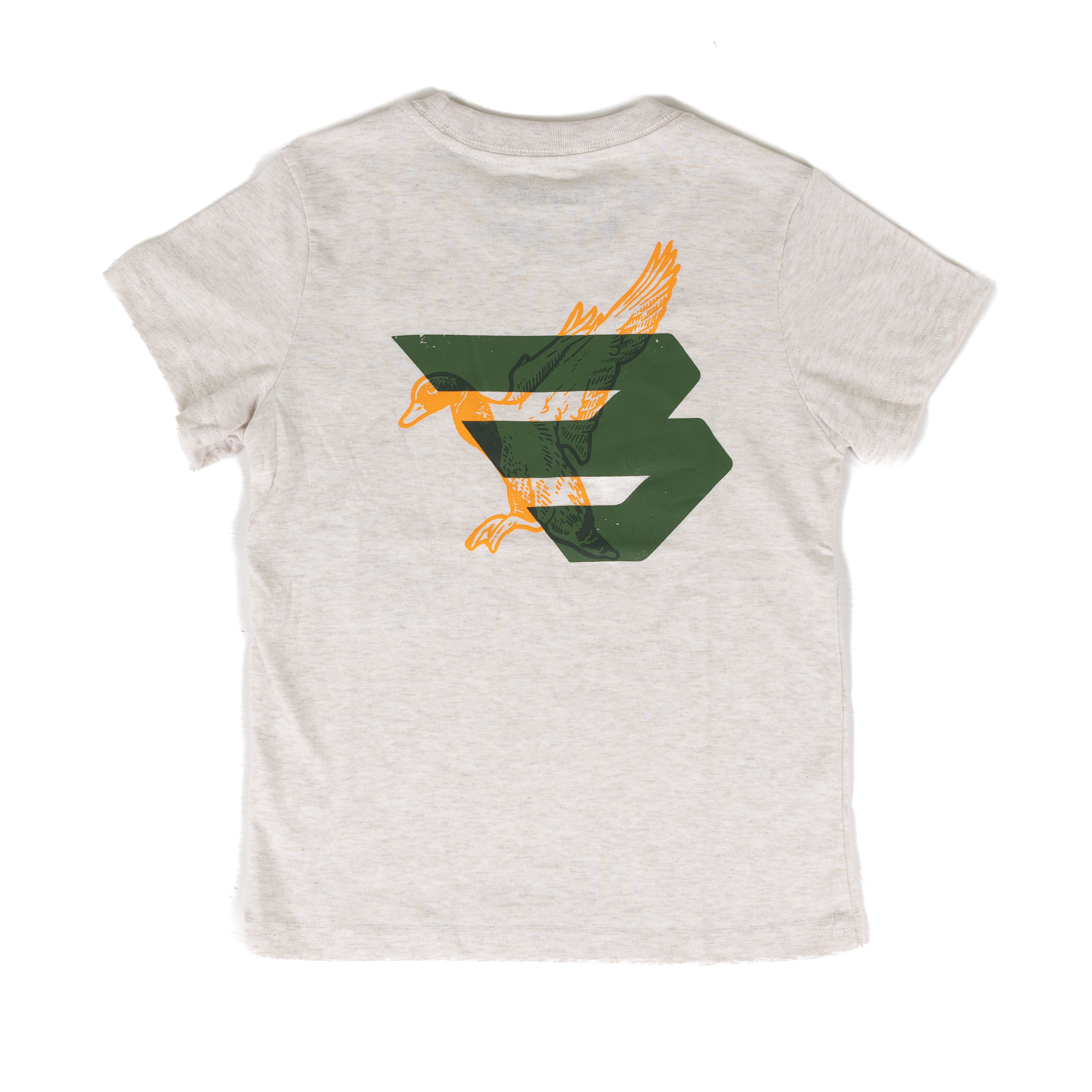 Burlebo Boy's Oat Duck Flying B Short Sleeve Tee Y-SST-DKFB-OAT