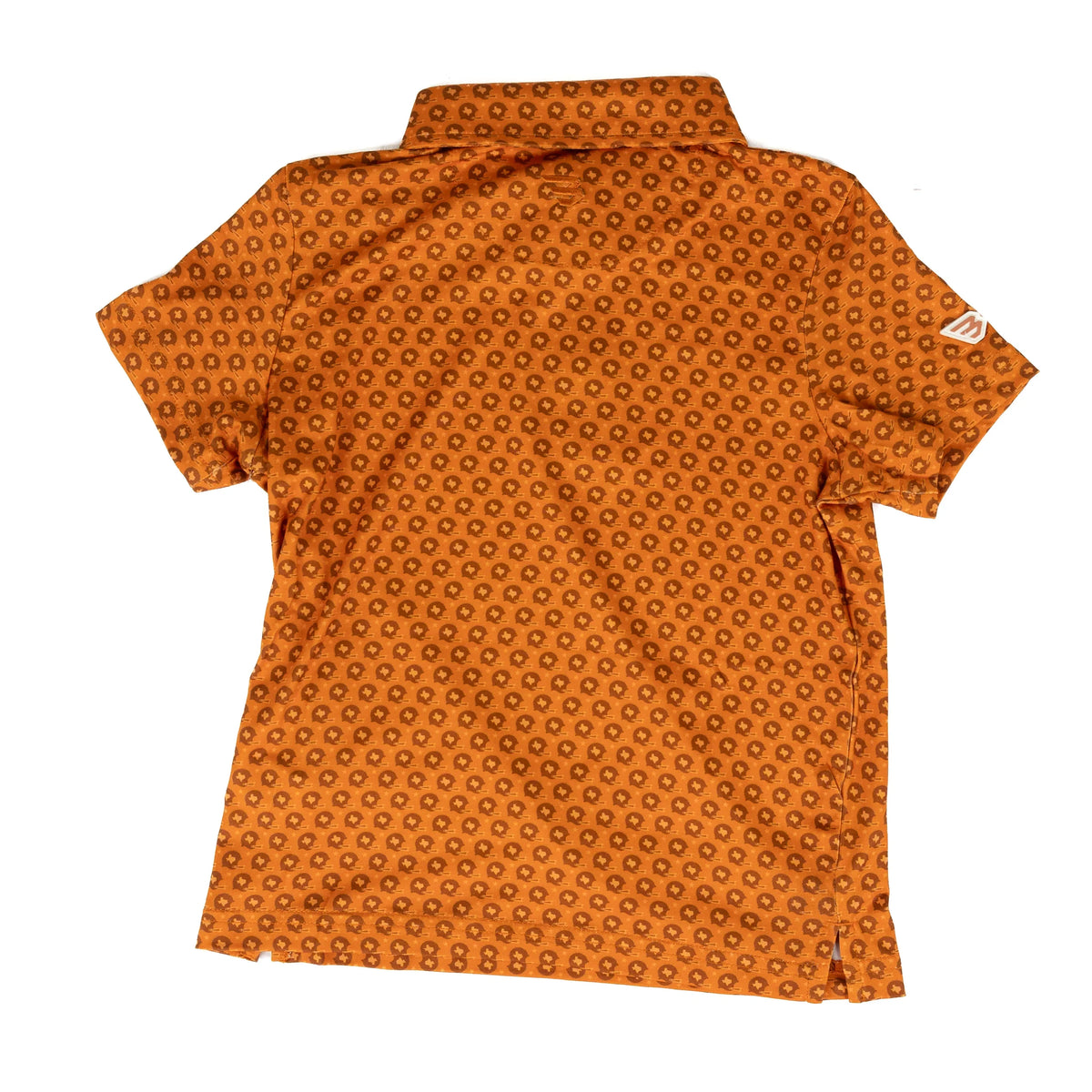 Burlebo Boy's Orange Vintage Helm Performance Polo Y-PP-VHEL-O