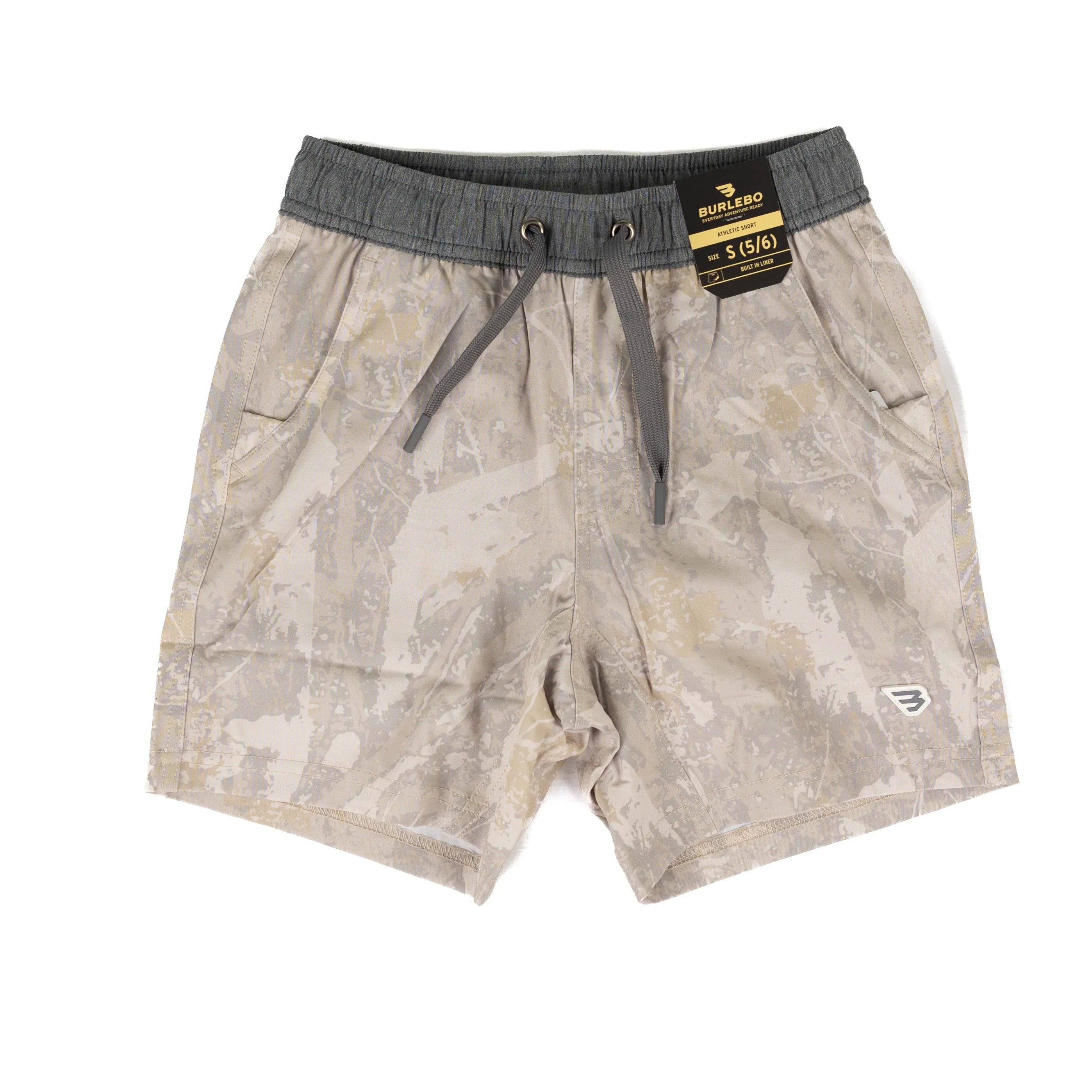 Burlebo Boy's Drifter Camo Athletic Shorts Y-AS-DFTC