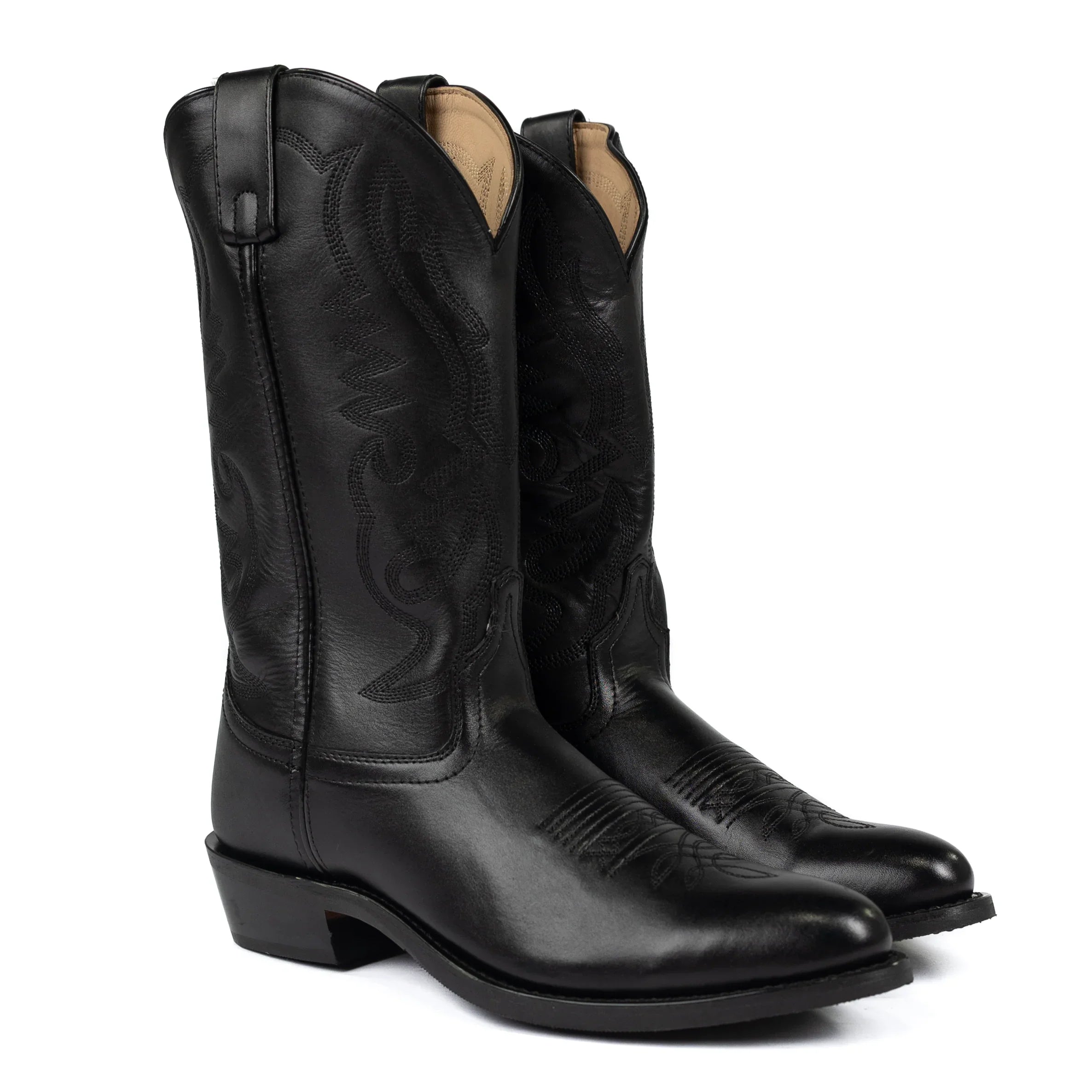 Men's Smoky Mountain Black Round Toe Boots 4032