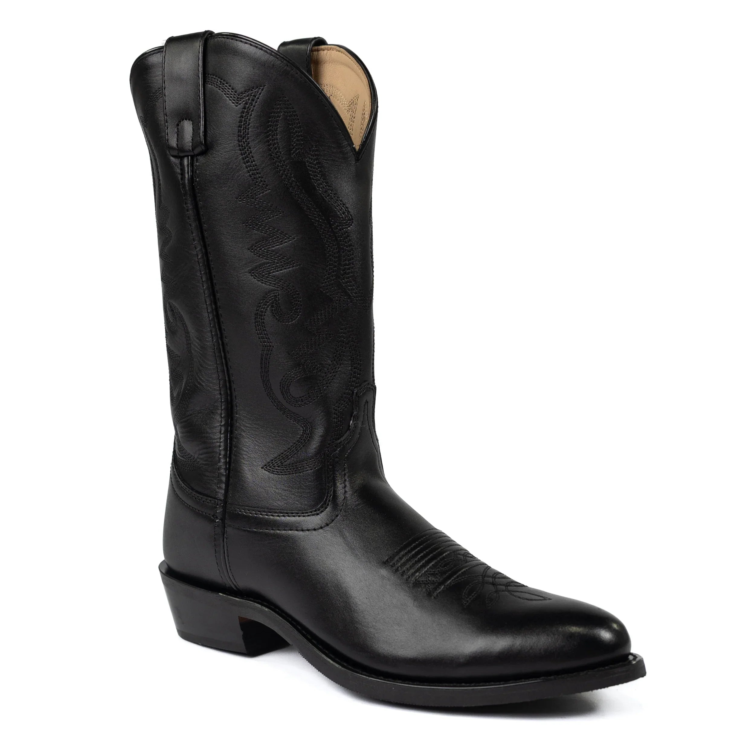 Men's Smoky Mountain Black Round Toe Boots 4032