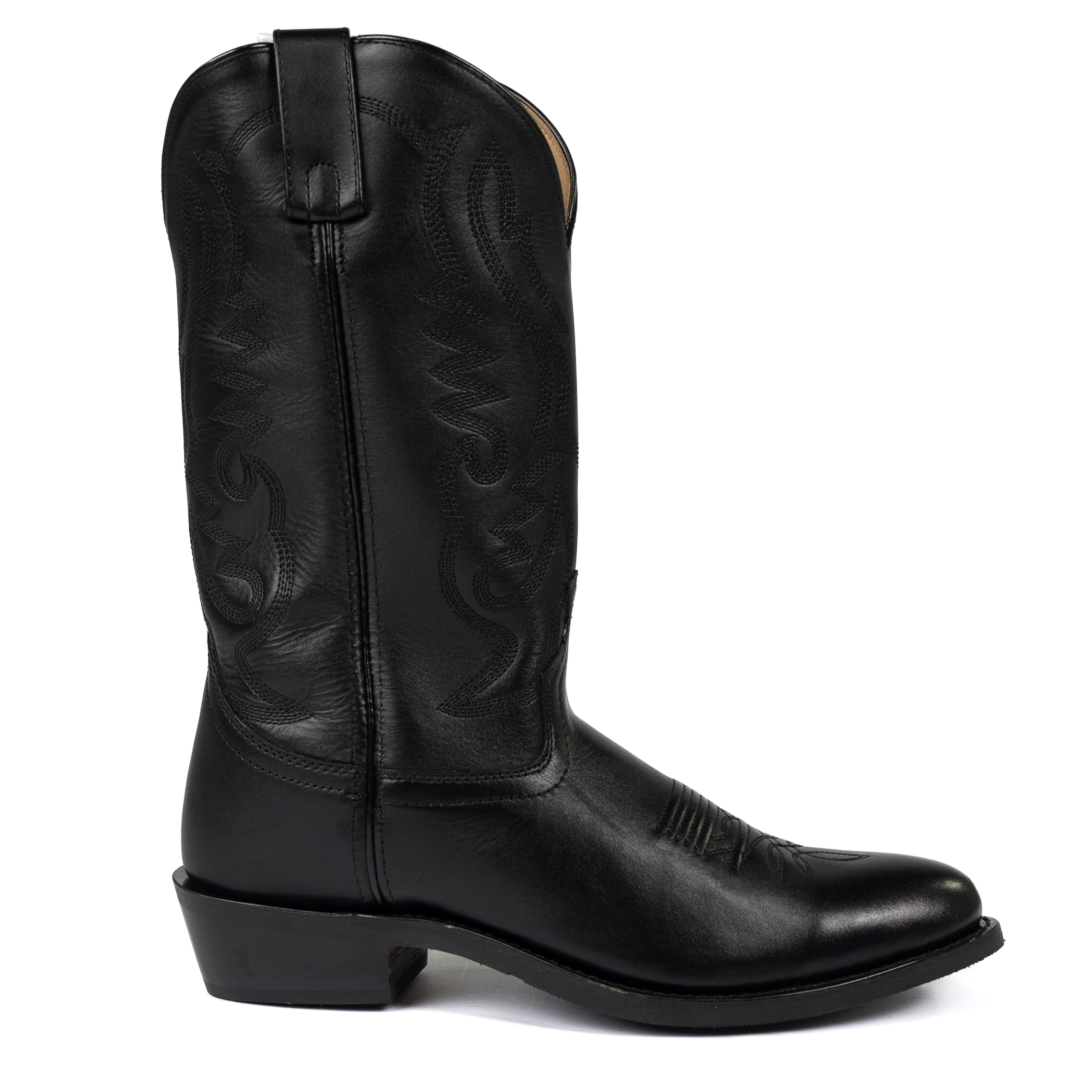 Men's Smoky Mountain Black Round Toe Boots 4032