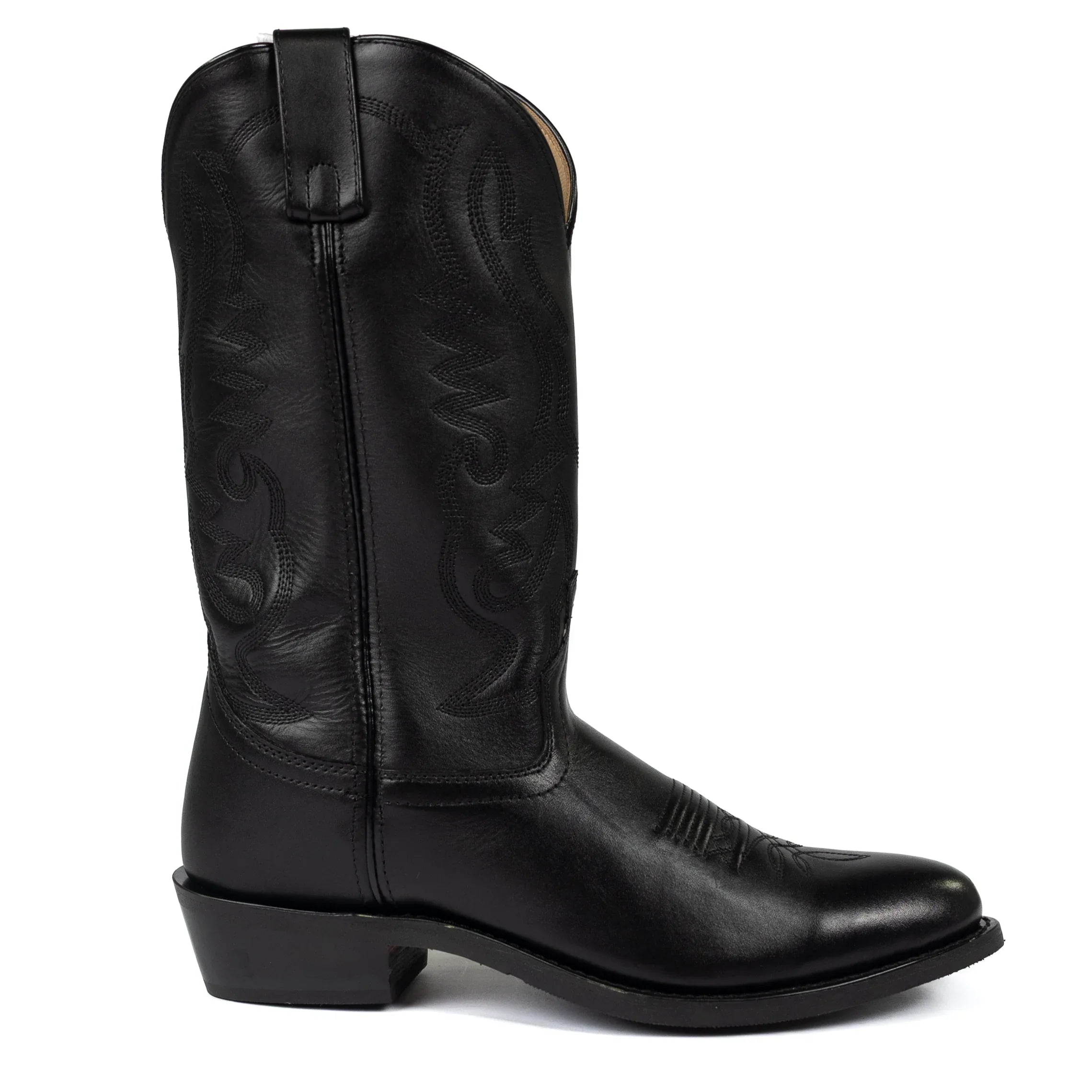 Men's Smoky Mountain Black Round Toe Boots 4032