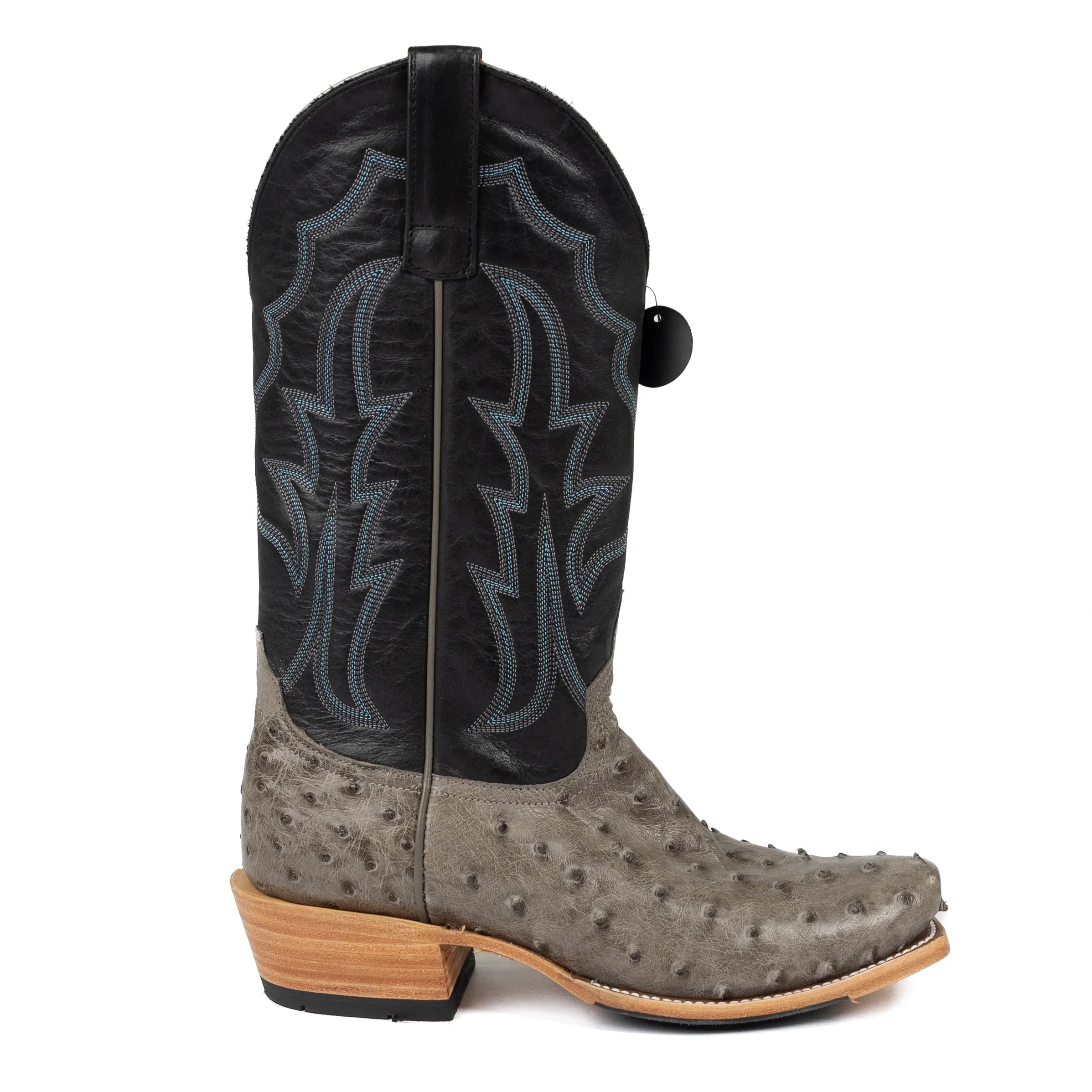 Men's Horsepower Serpentine Full Quill Ostrich Cutter Toe Boots HP9549