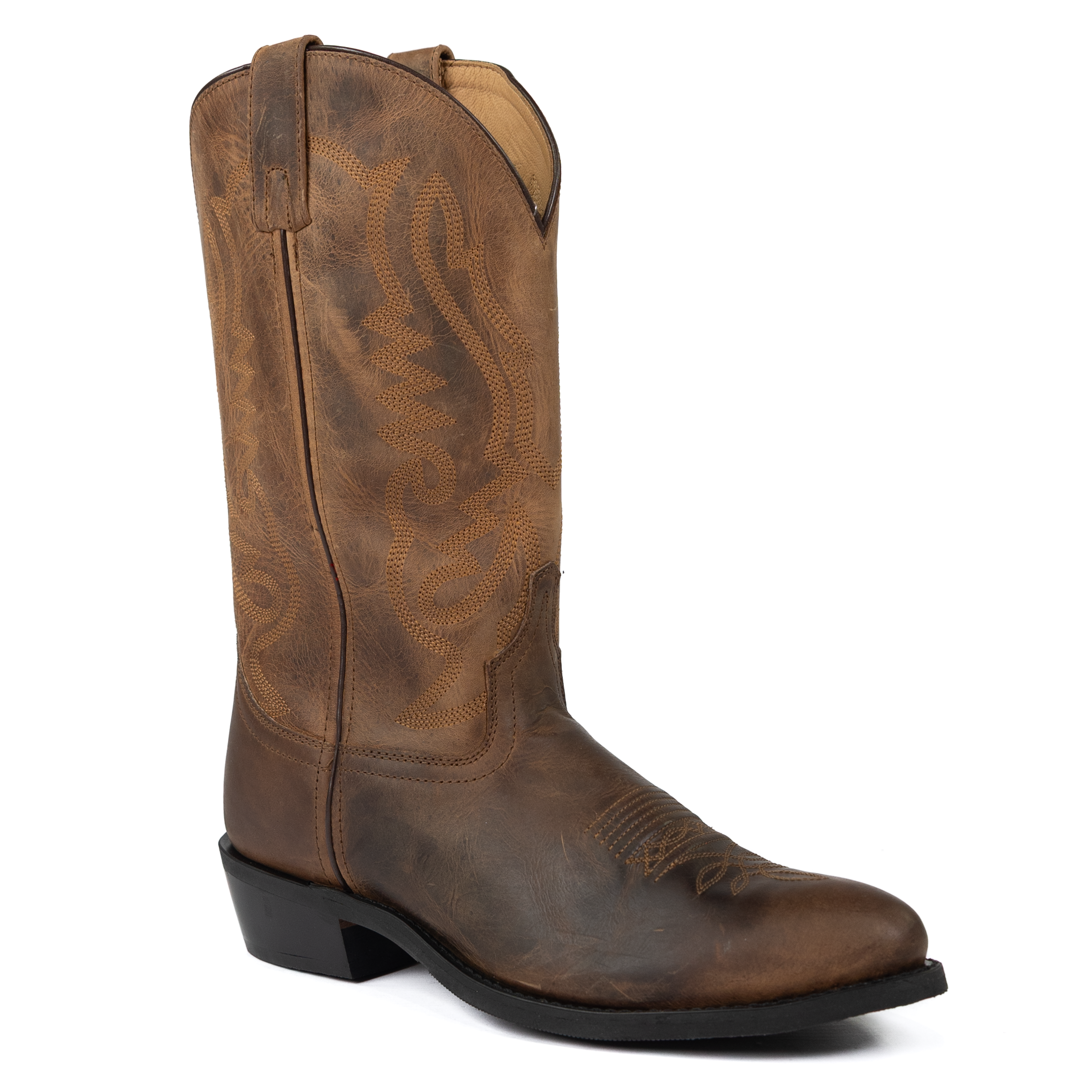 Men's Smoky Mountain Denver Brown Distressed Western Boots 4034