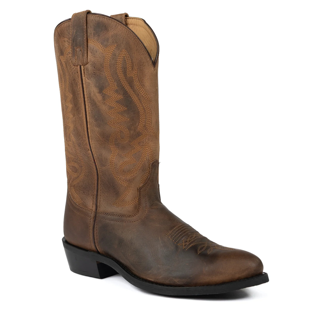Men's Smoky Mountain Denver Brown Distressed Western Boots 4034