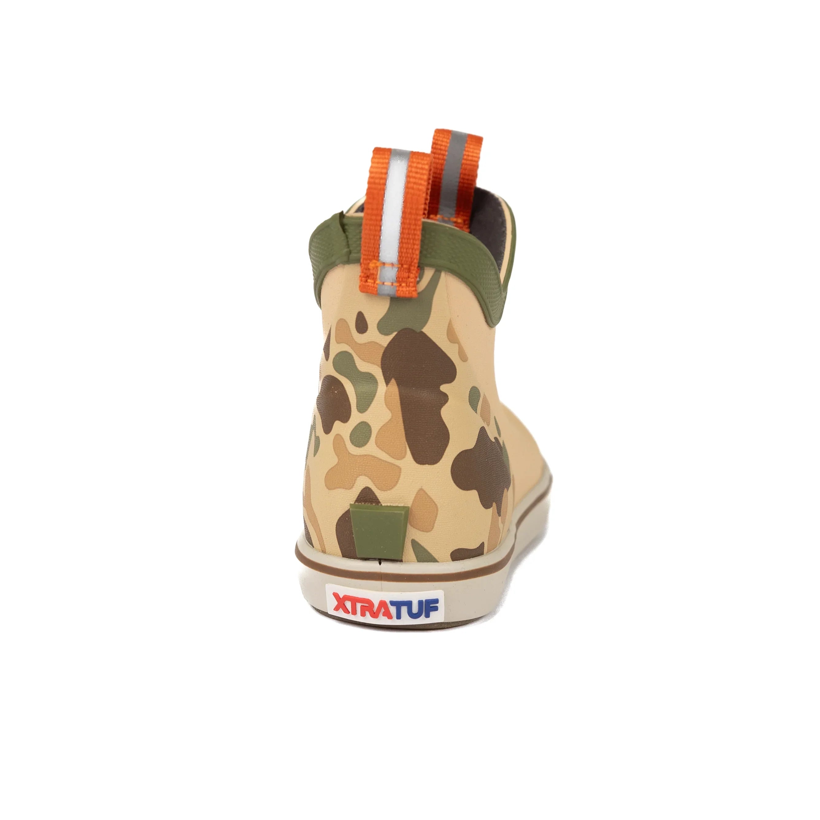 XTRATUF Kid's Beige and Duck Camo 4" Ankle Deck Boot XKABDC90