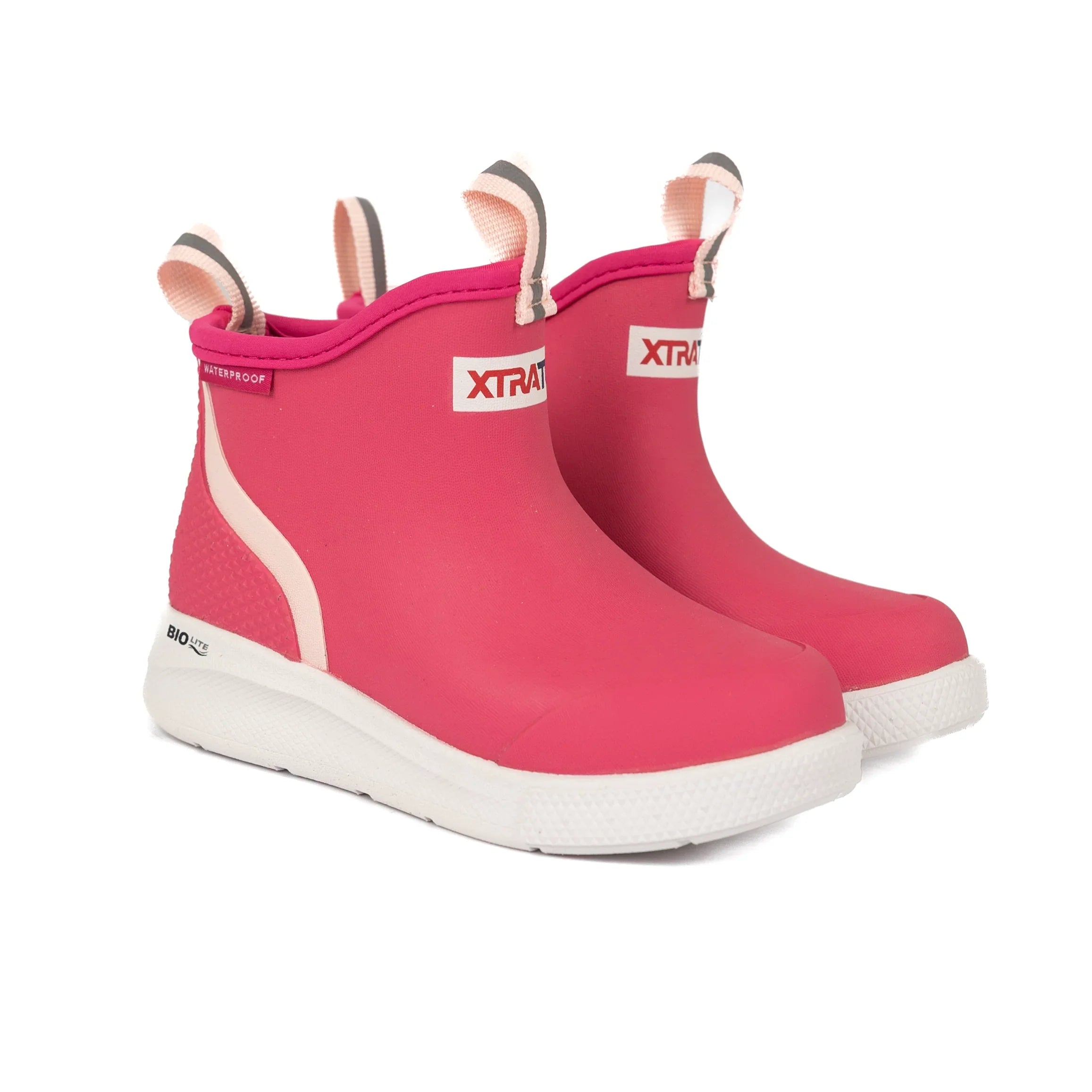 XTRATUF Girl''s Pink 4" Outdoor Hot Pink Sport Deck Boot XKADS400
