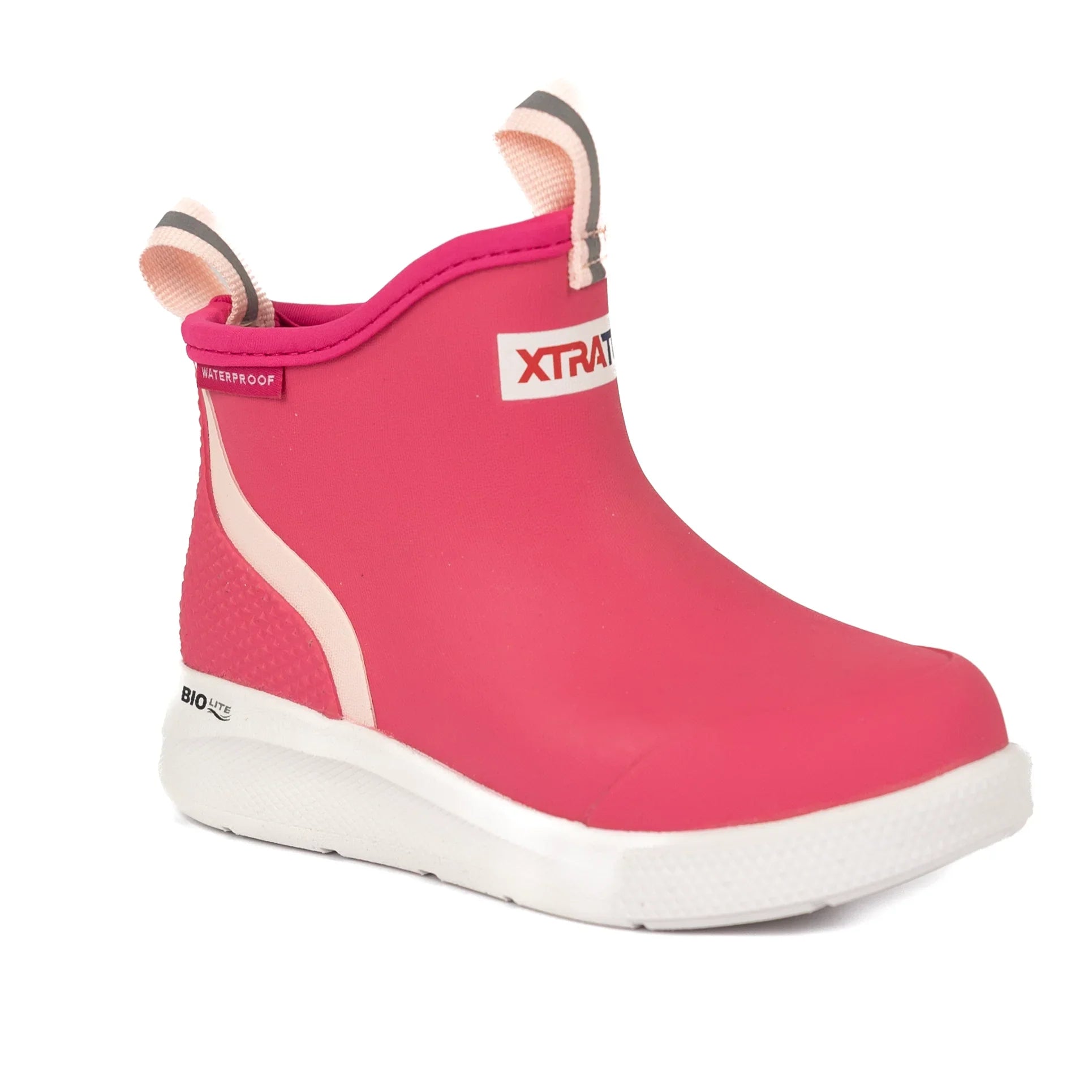 XTRATUF Girl''s Pink 4" Outdoor Hot Pink Sport Deck Boot XKADS400