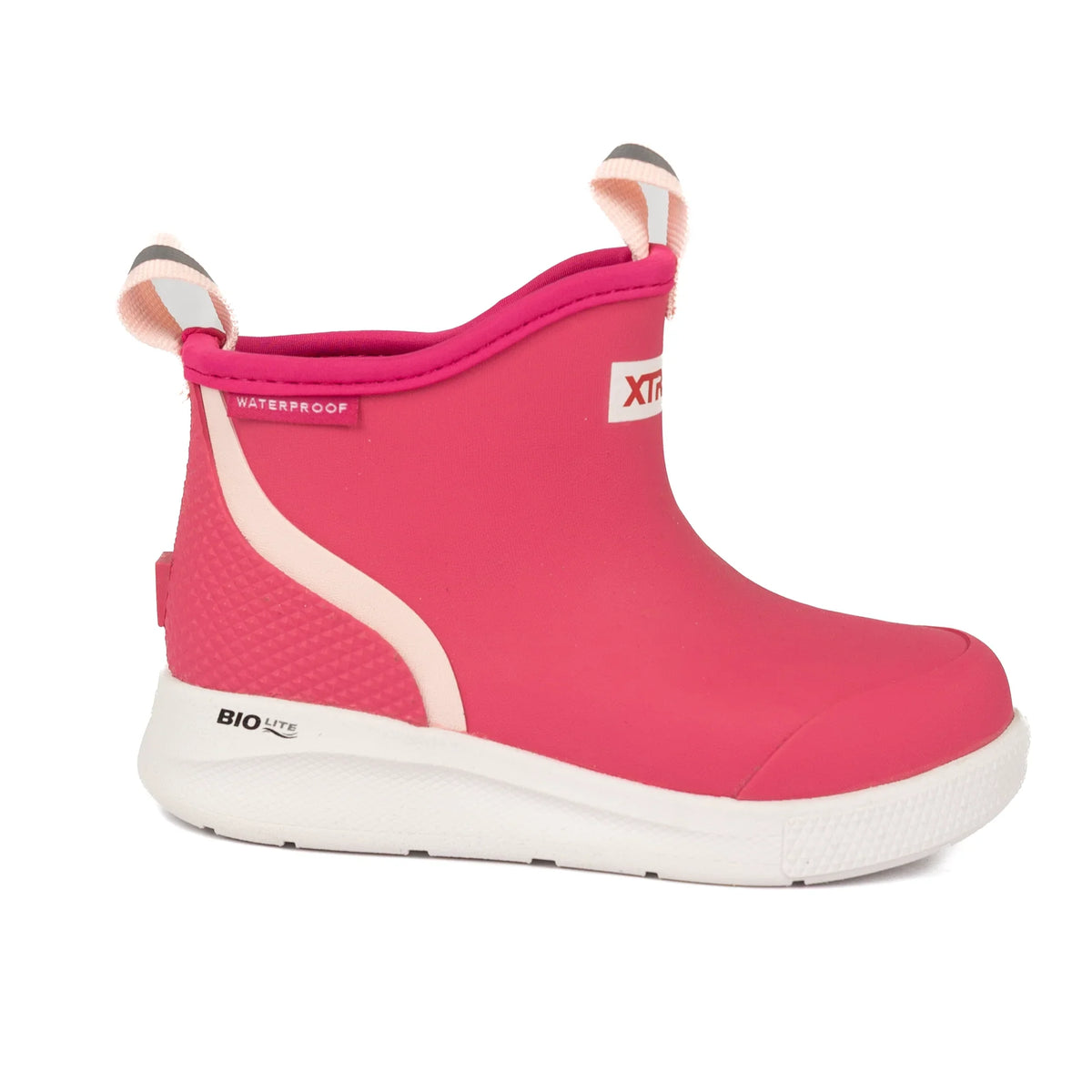 XTRATUF Girl''s Pink 4" Outdoor Hot Pink Sport Deck Boot XKADS400