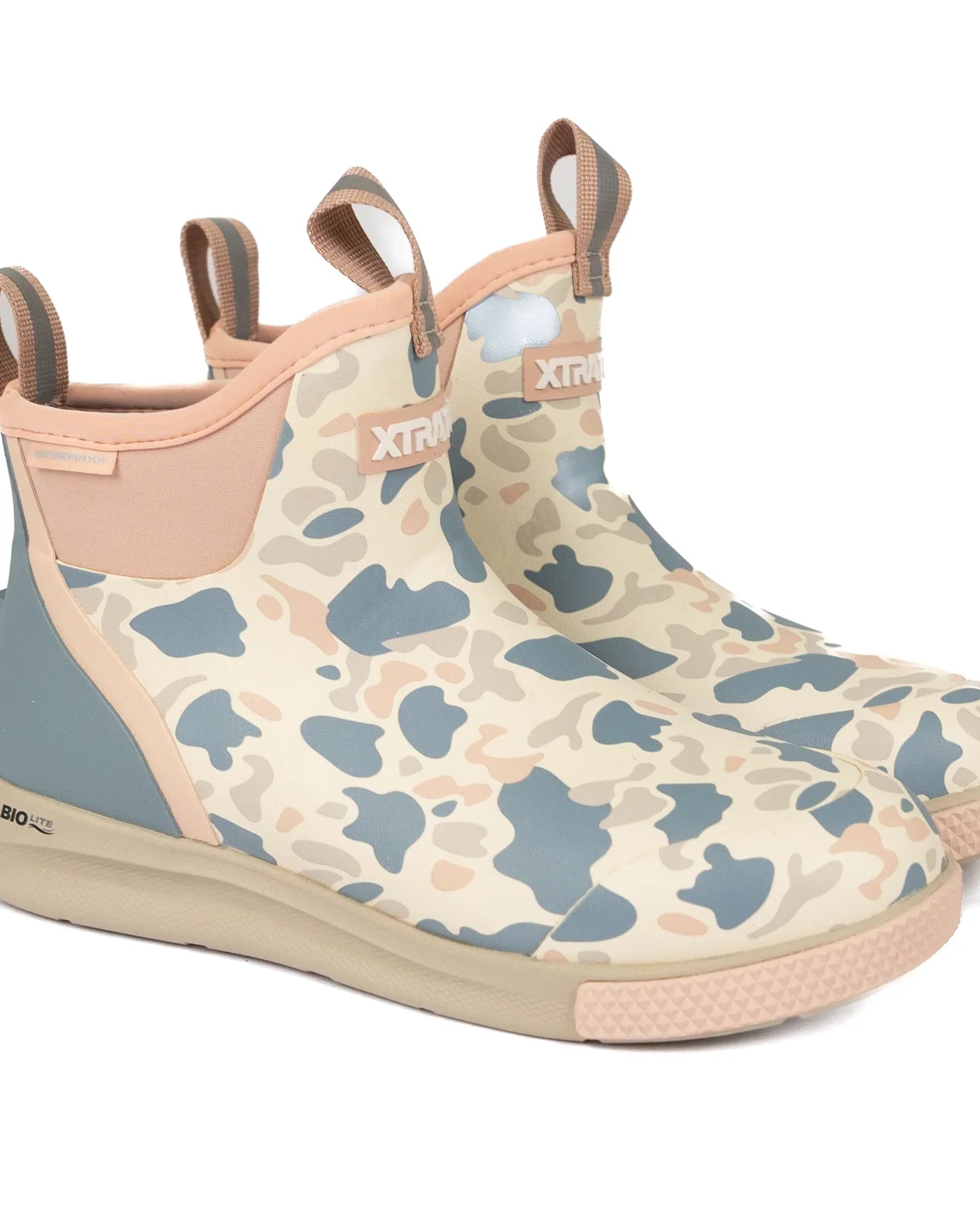 XTRATUF Women's Ivory Duck Camo Camo Sport Ankle Deck Boots XADSWDC4