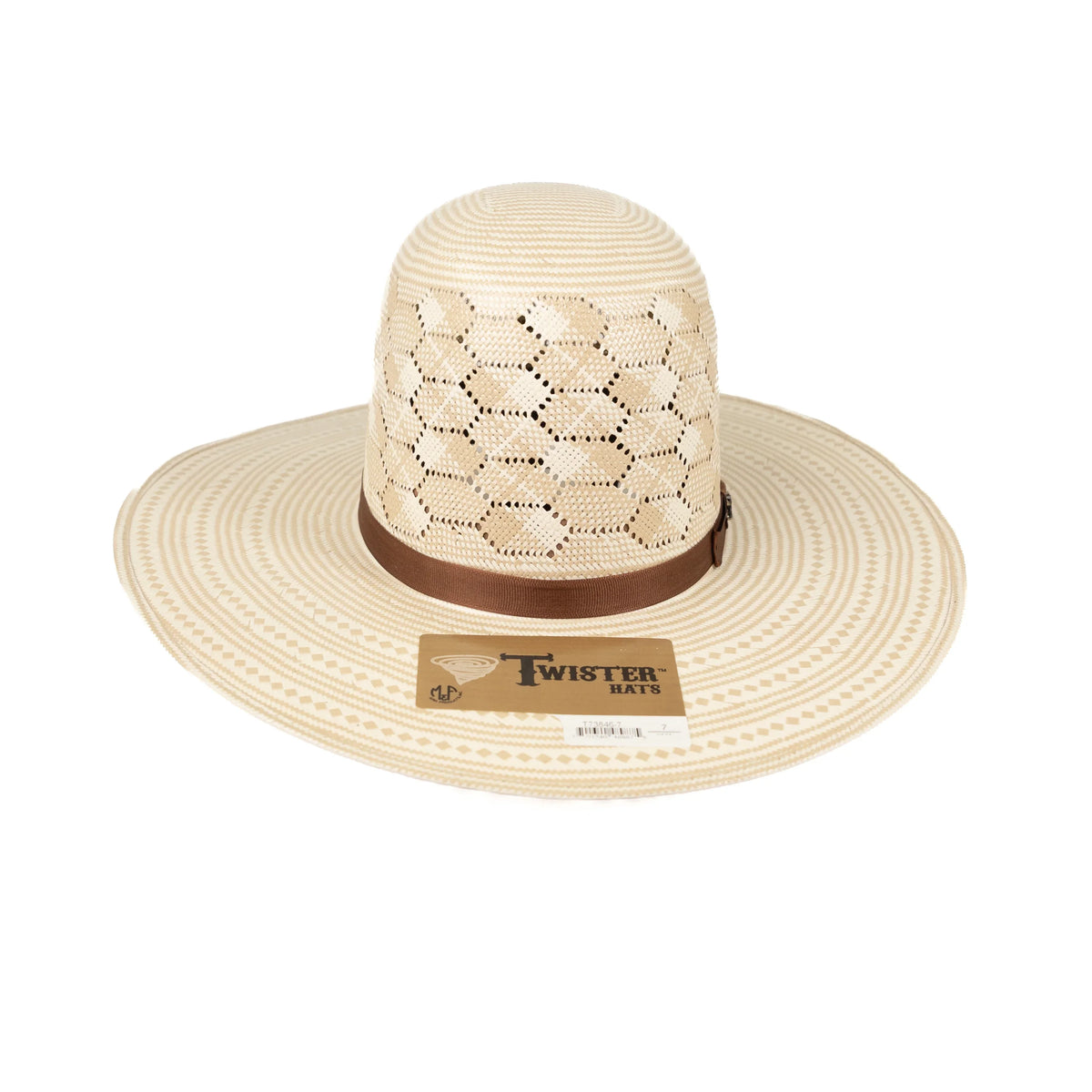 Twister "Cunningham" 4.25" Straw Hat T73846 - Long Oval
