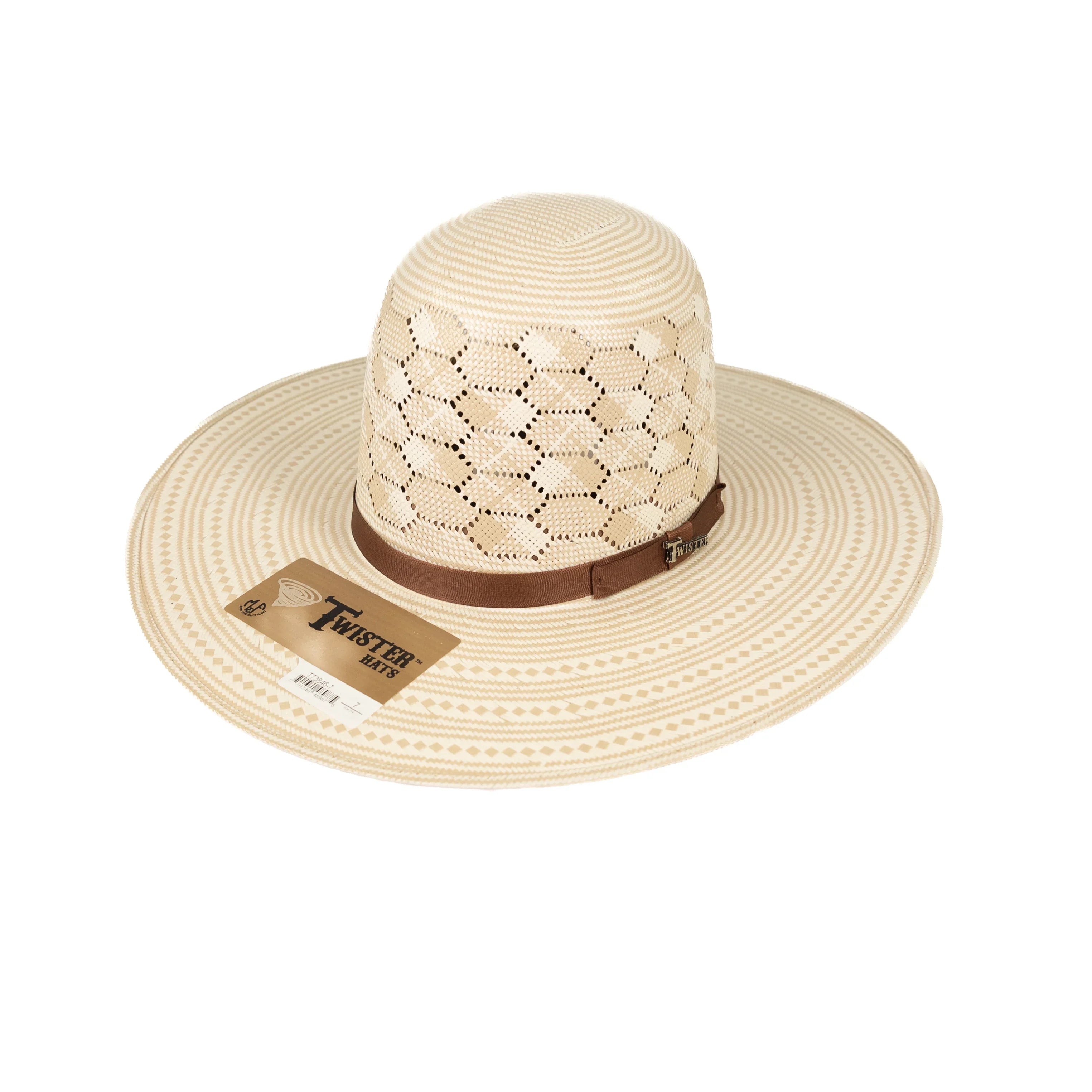 Twister "Cunningham" 4.25" Straw Hat T73846 - Long Oval