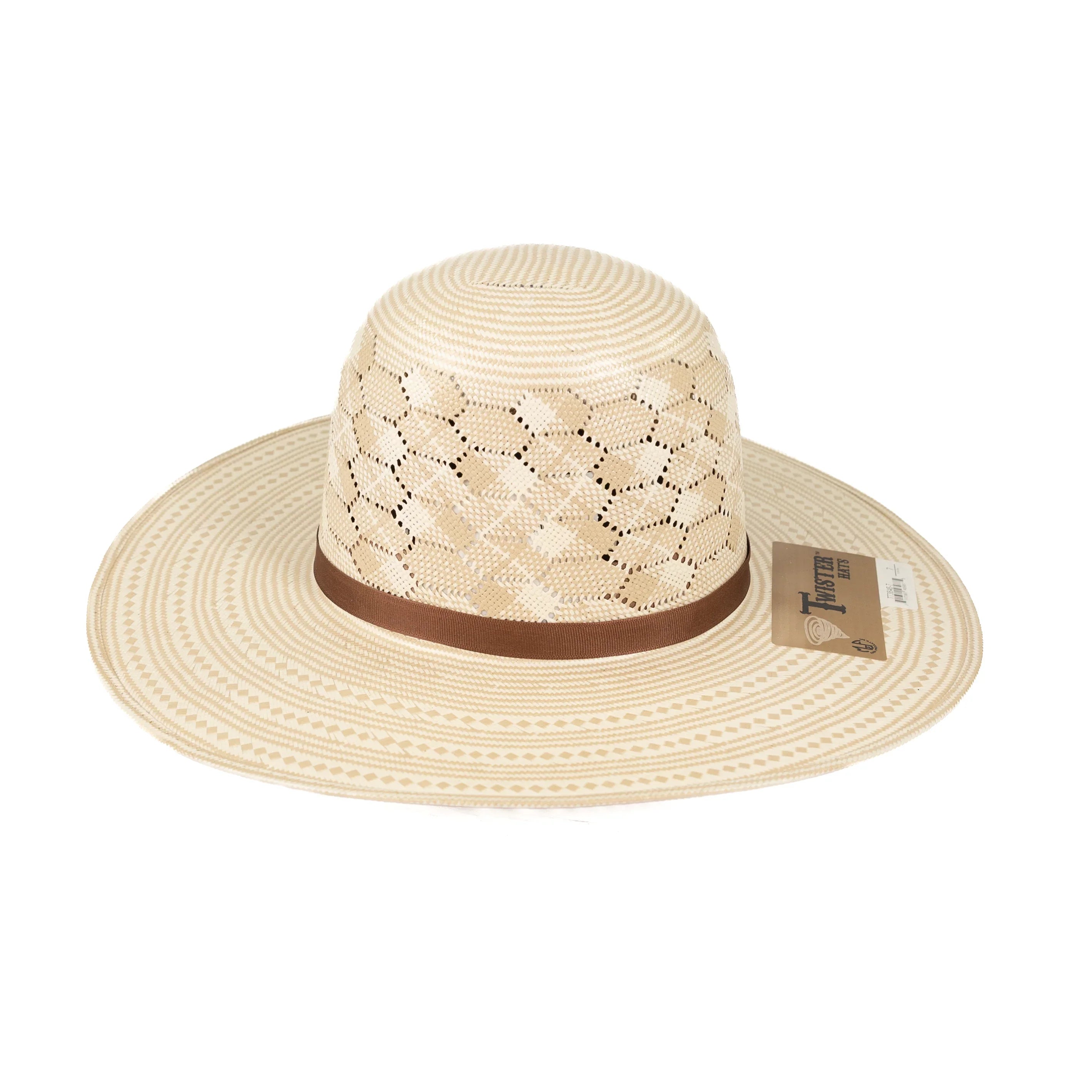 Twister "Cunningham" 4.25" Straw Hat T73846 - Long Oval