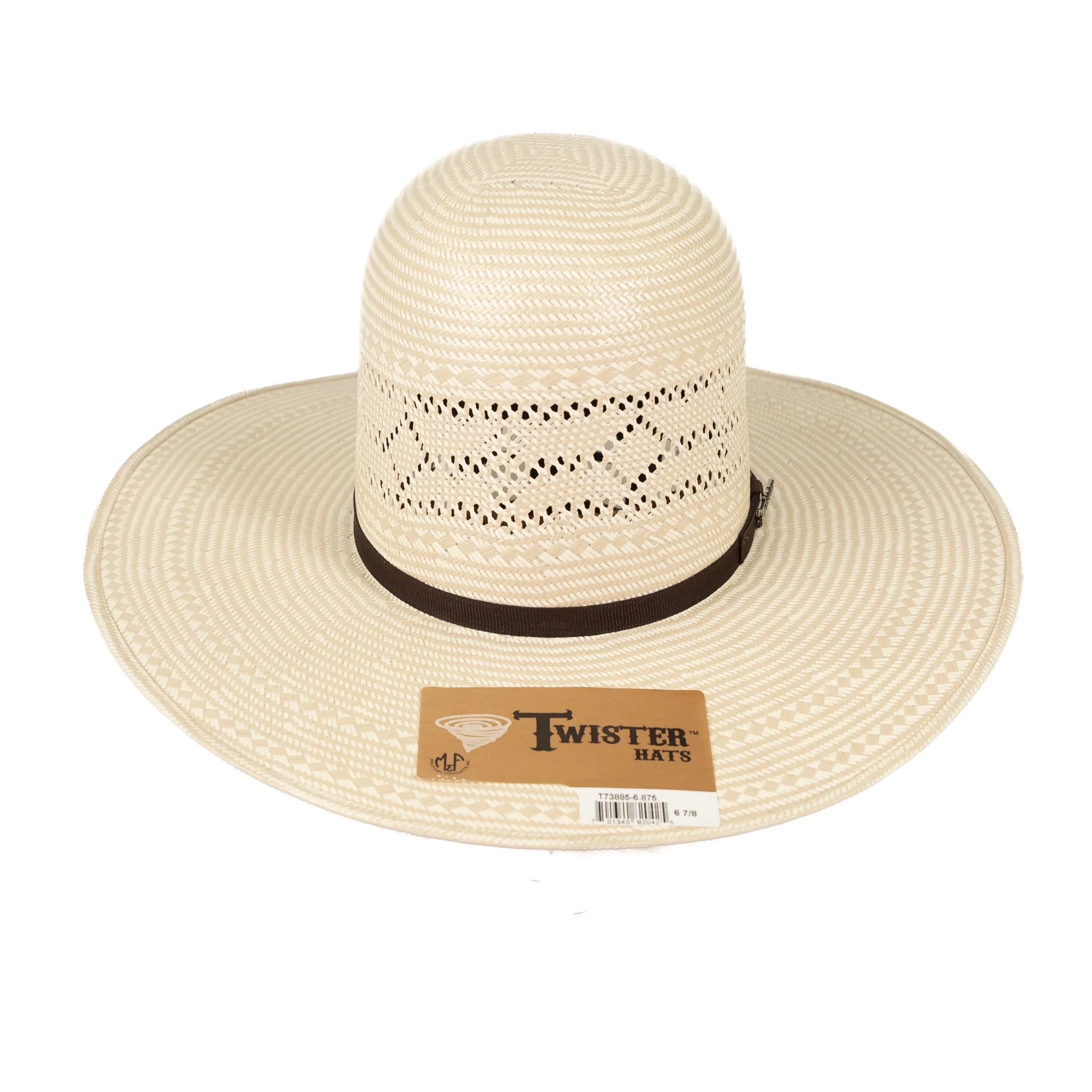 Twister "Petty" 4.25" Straw Hat T73885 - Long Oval