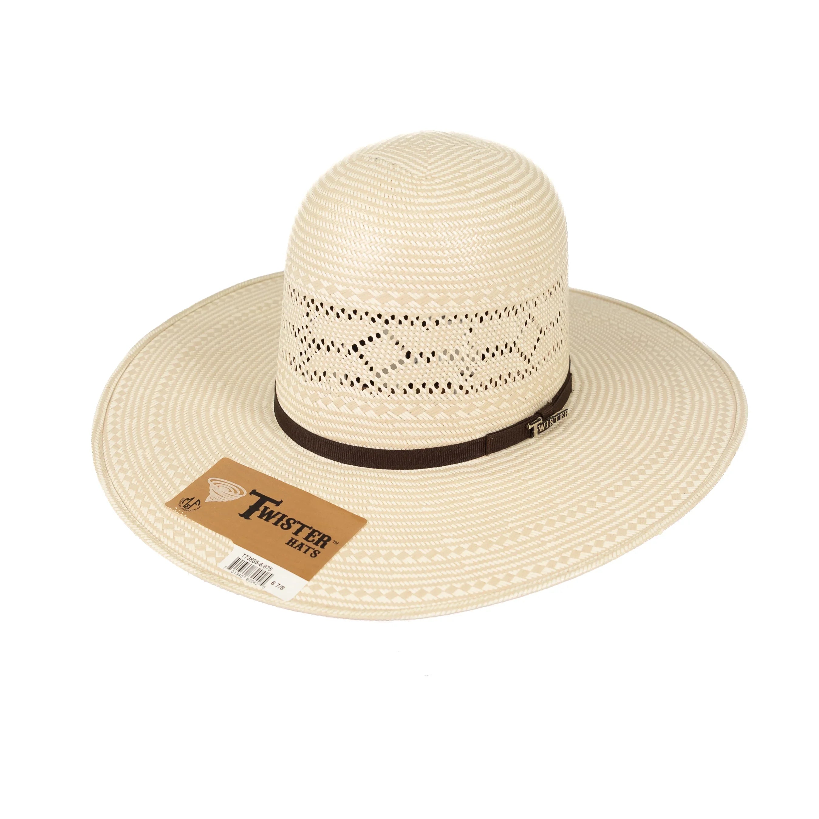 Twister "Petty" 4.25" Straw Hat T73885 - Long Oval