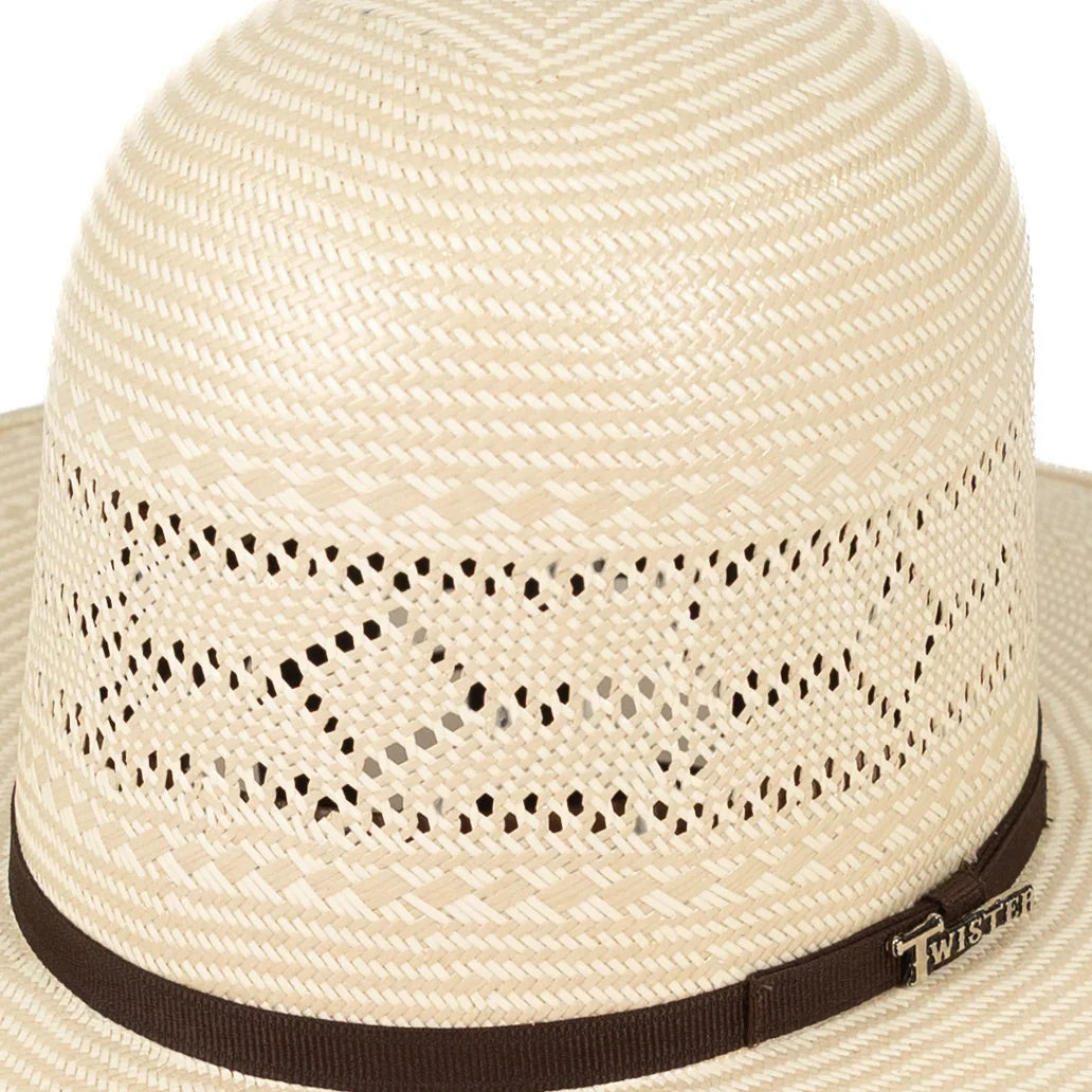 Twister "Petty" 4.25" Straw Hat T73885 - Long Oval