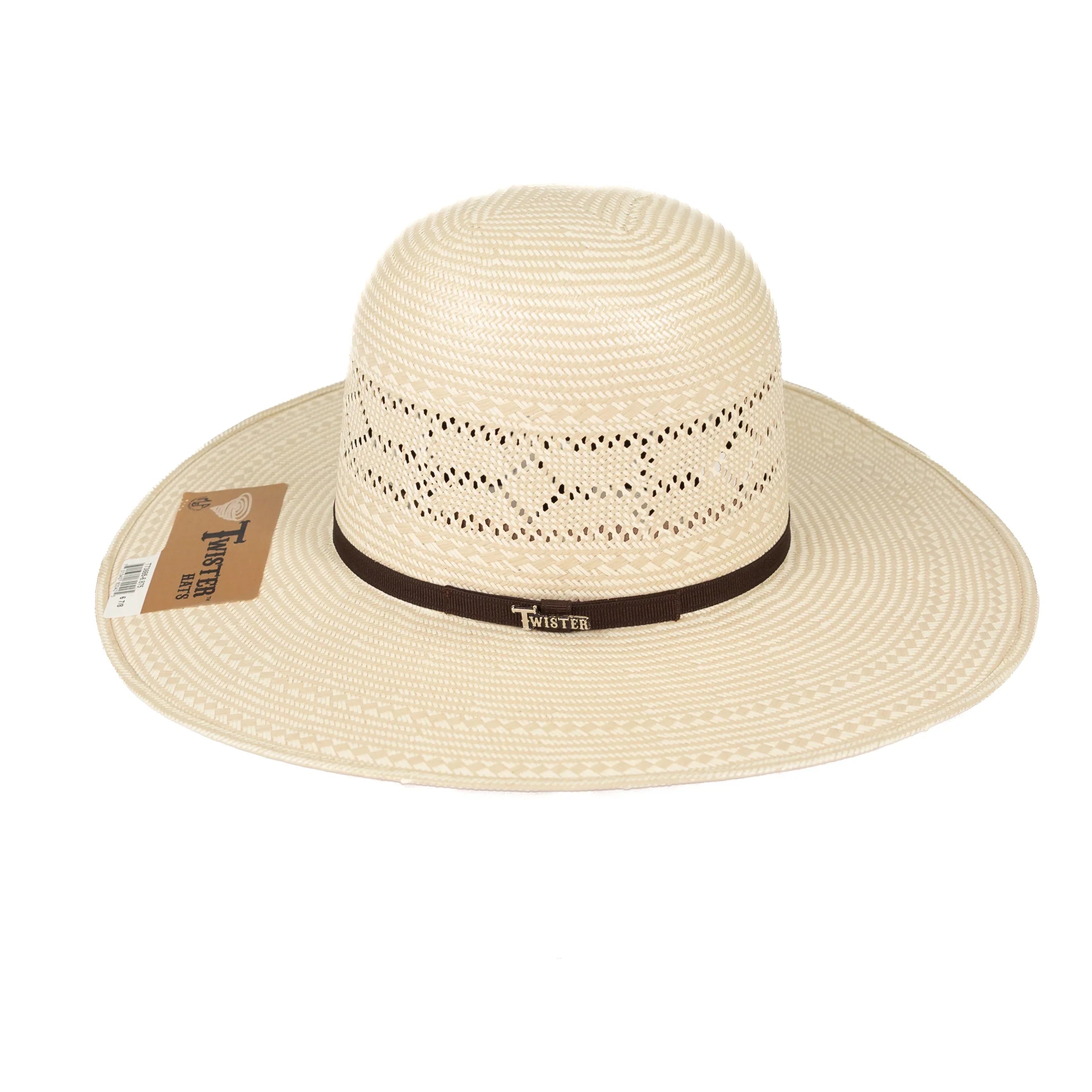 Twister "Petty" 4.25" Straw Hat T73885 - Long Oval