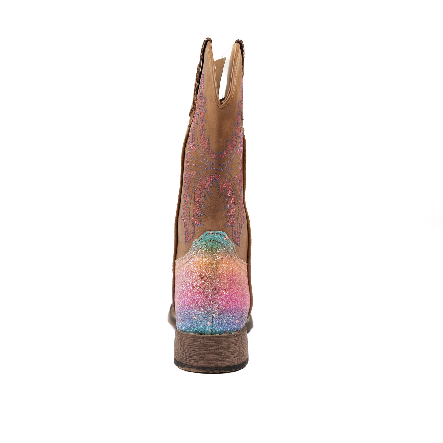 Girl's Roper Wide Square Toe Rainbow Glitter Vamp Boot 09-018-1903-2141