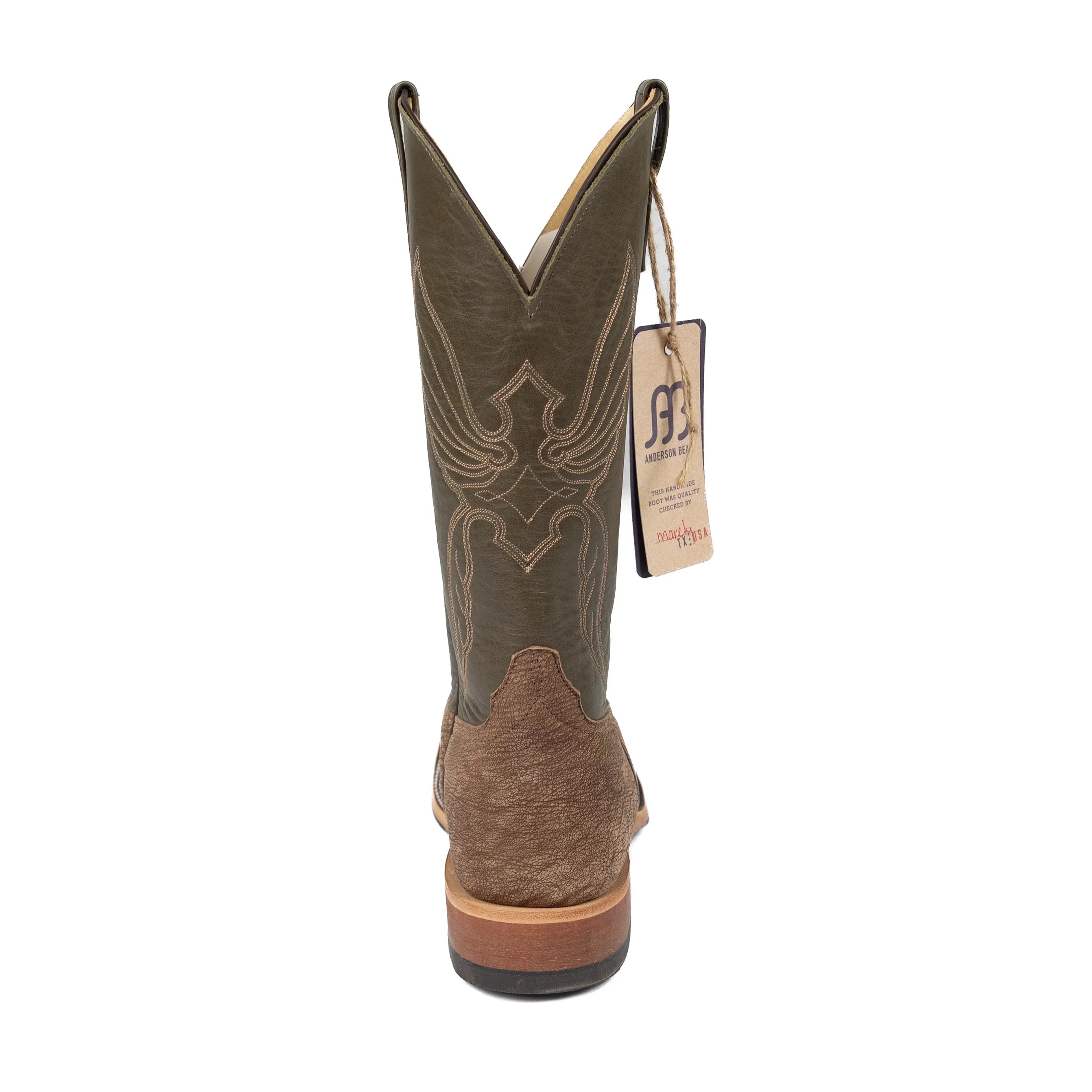 Anderson Bean Tan Poseidon Goat Square Toe Boots