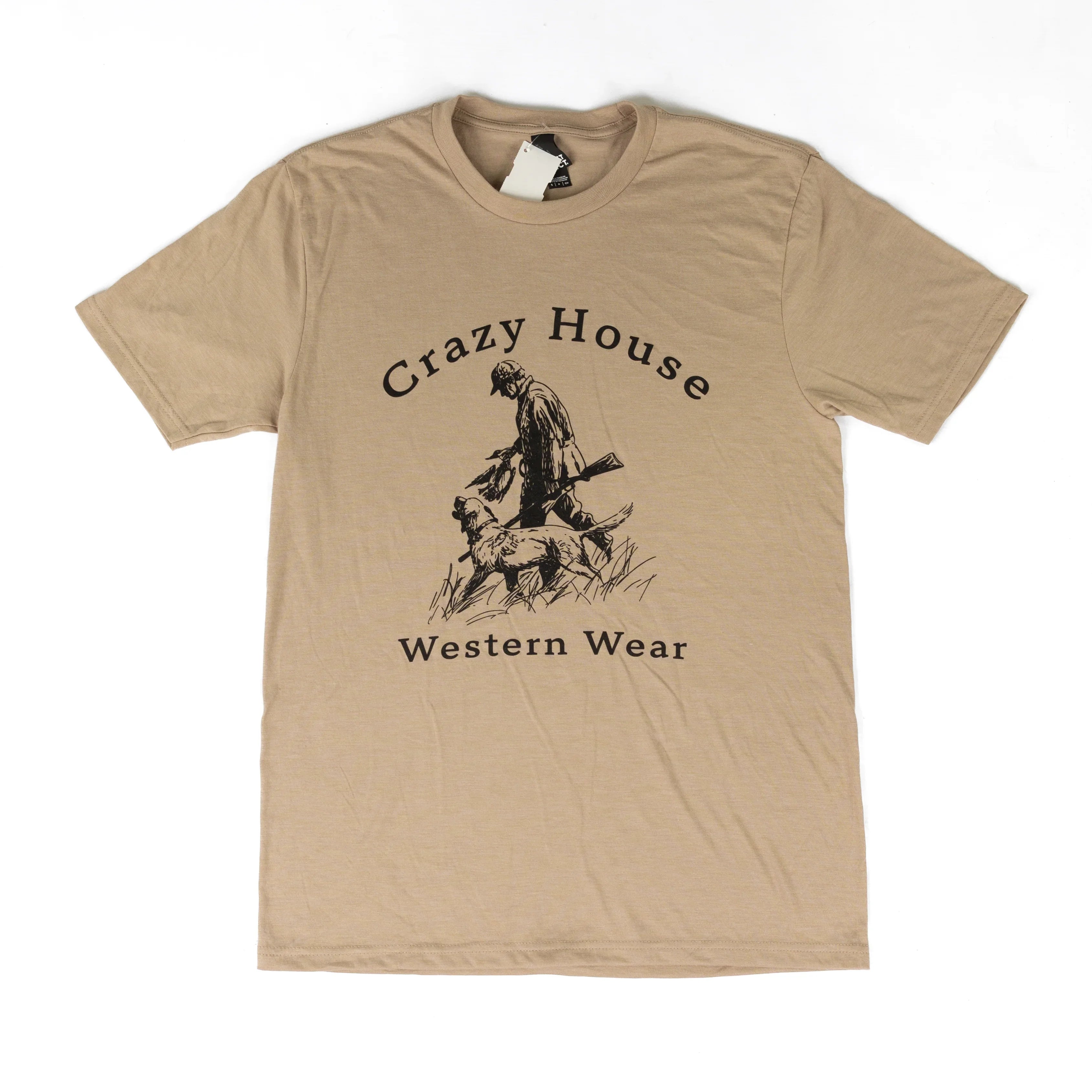 Crazy House Tan Short Sleeve Retriever Club T-shirt